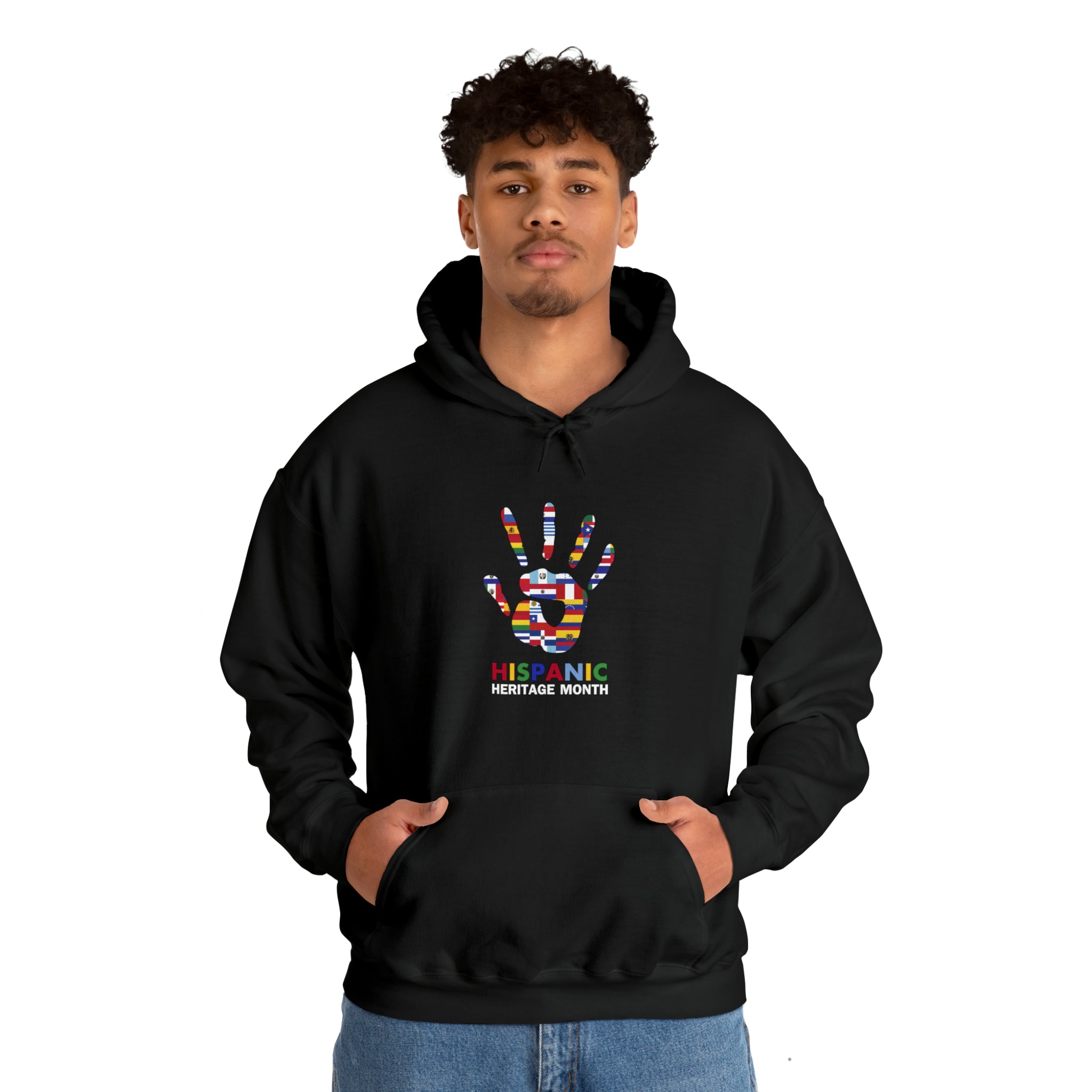 Flag Handprint - Hispanic Heritage Month Unisex Hoodie