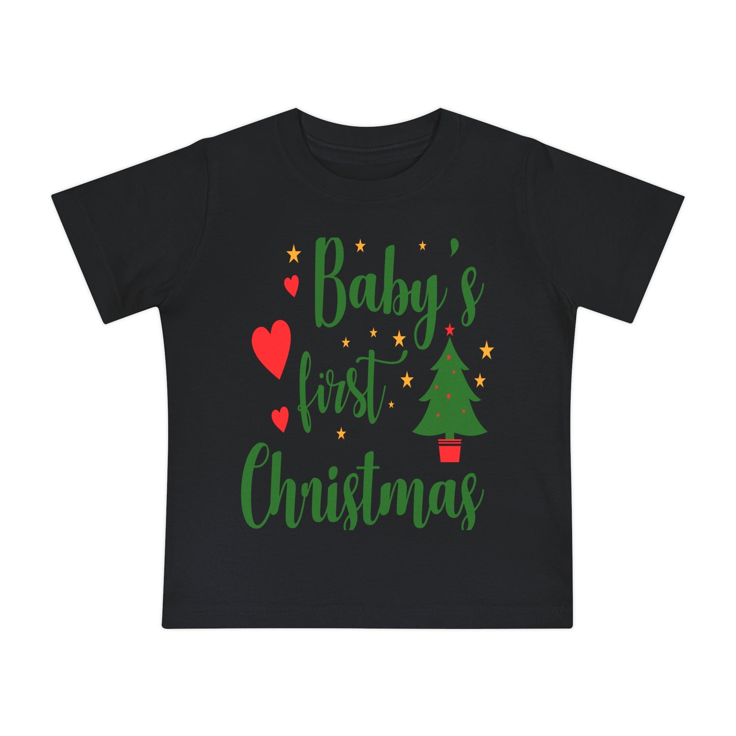 Baby's First Christmas Baby Short Sleeve T-Shirt