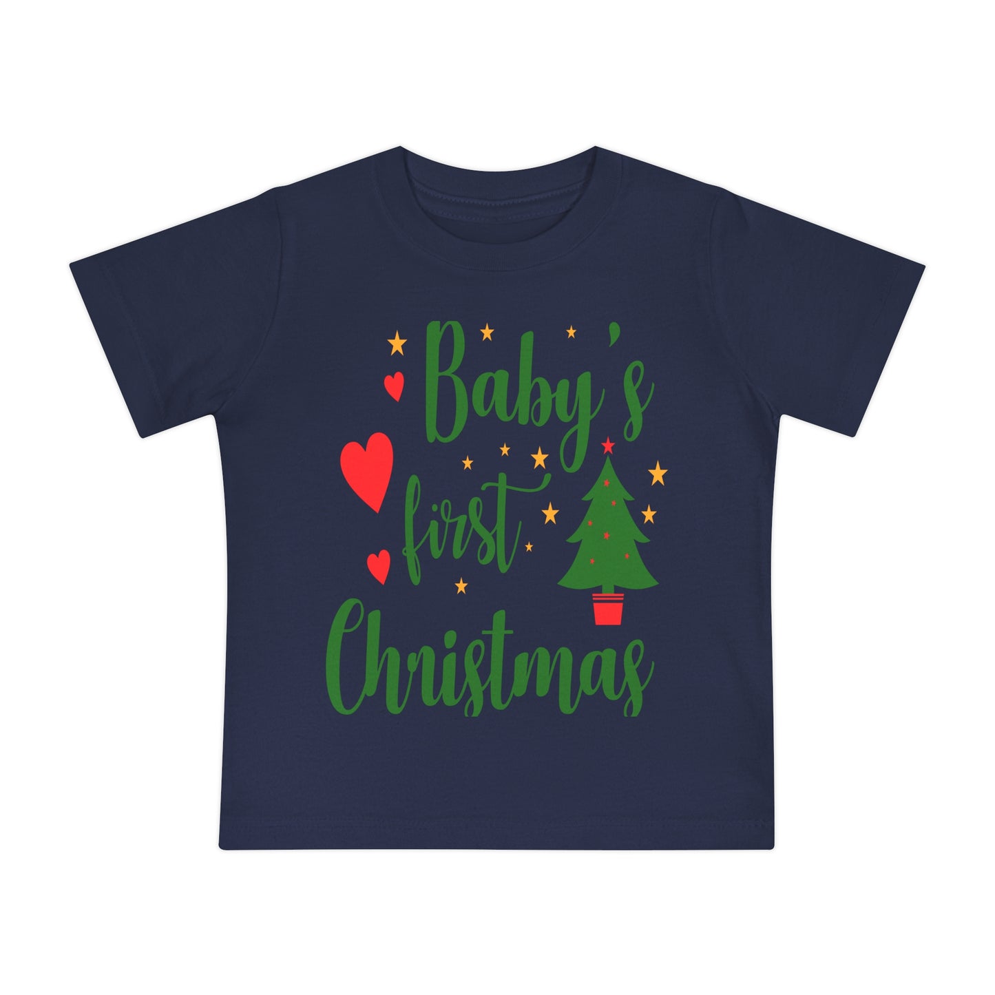 Baby's First Christmas Baby Short Sleeve T-Shirt