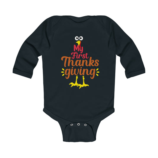 My First Thanksgiving Infant Long Sleeve Bodysuit