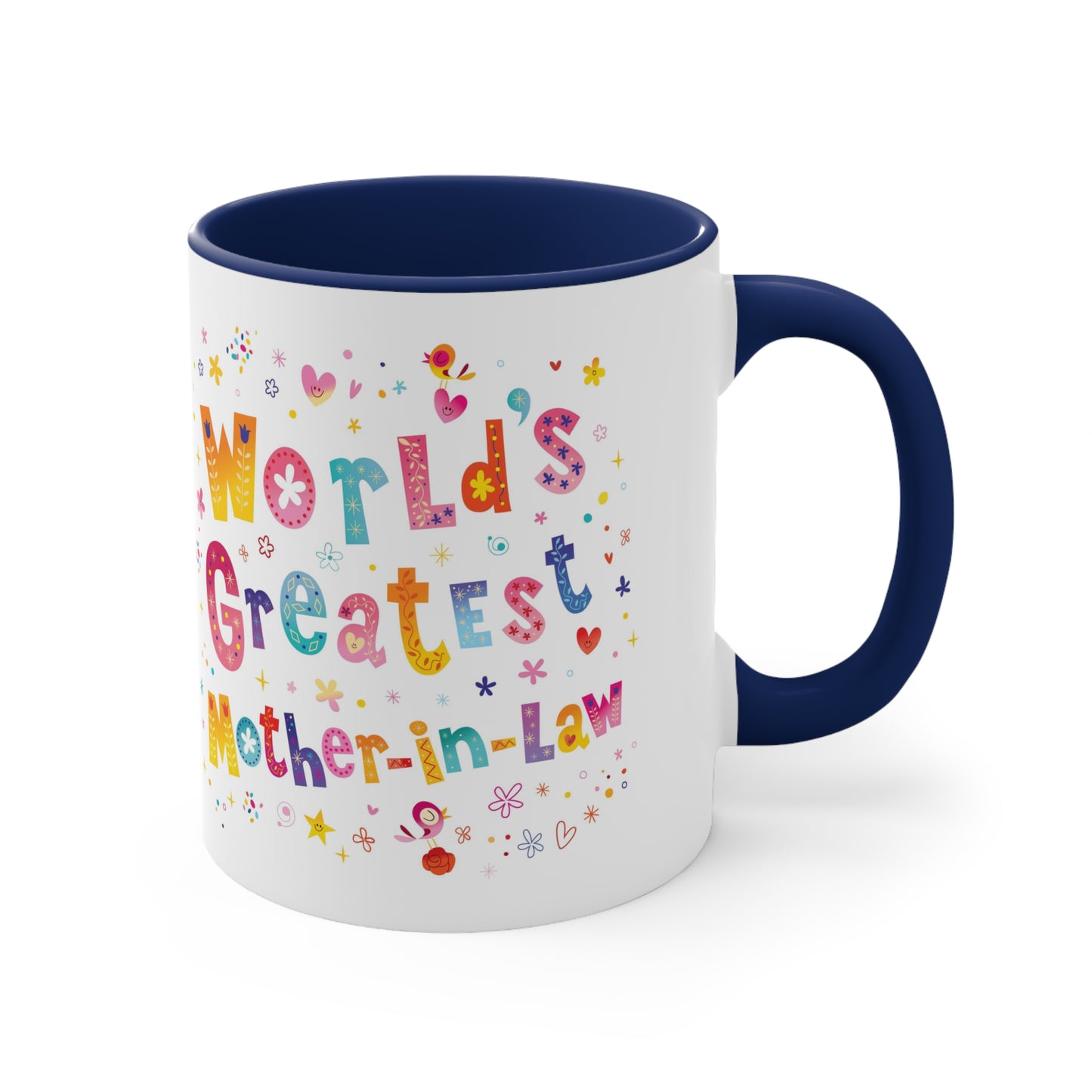 World's Greatest Mother-In-Law Accent Coffee Mug, 11oz