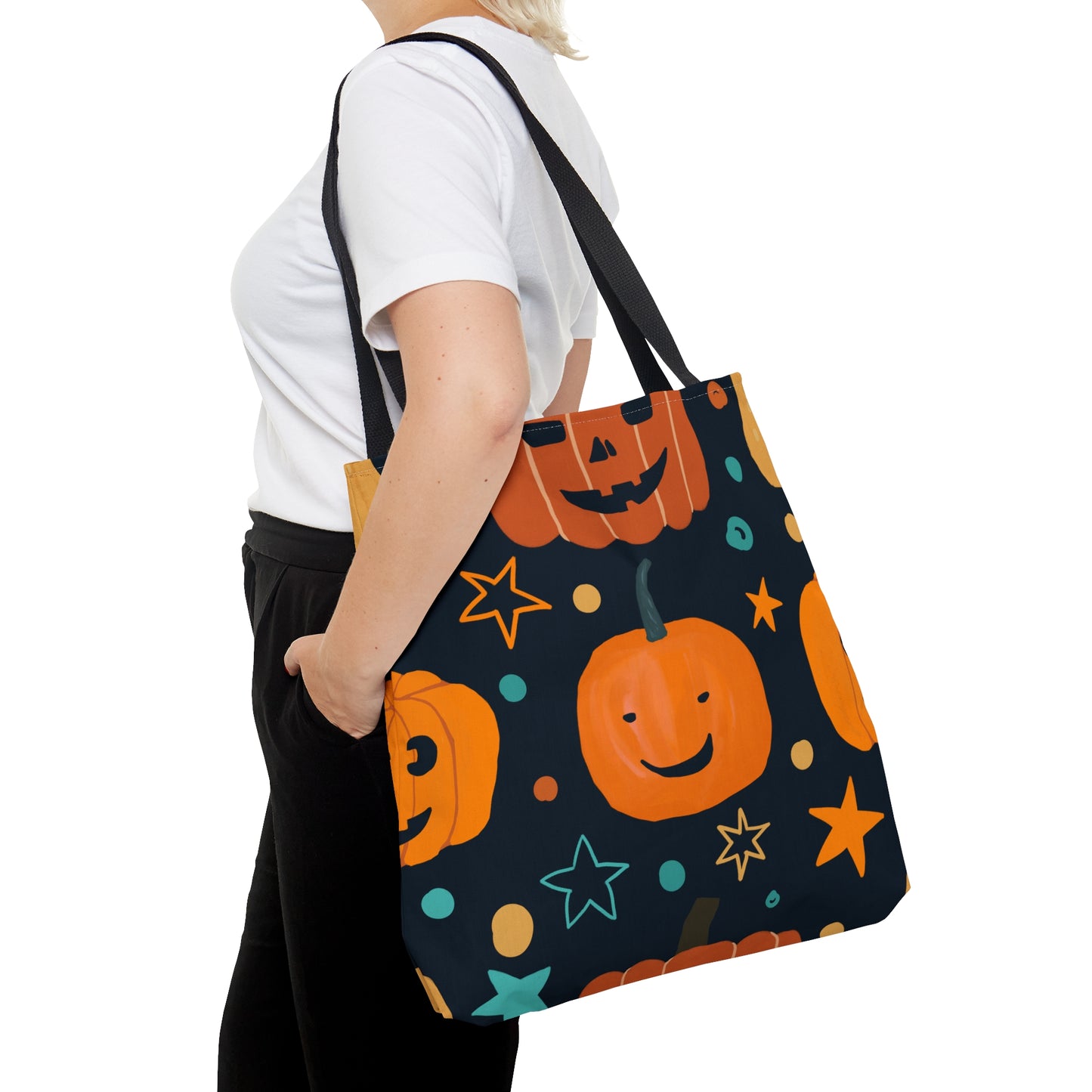 Halloween Pumpkins & Stars Tote Bag (AOP)