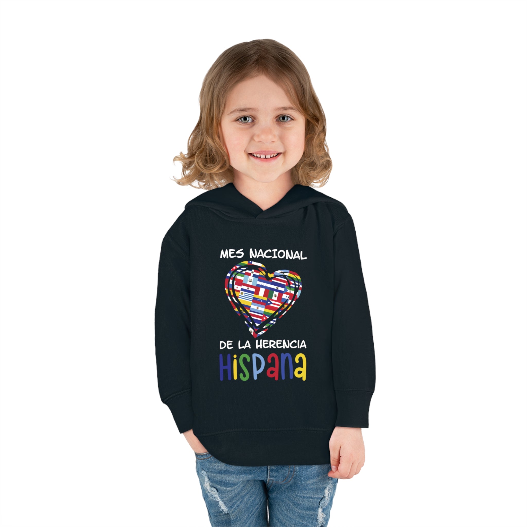Mes Nacional Heart - Hispanic Heritage Month Toddler Hoodie