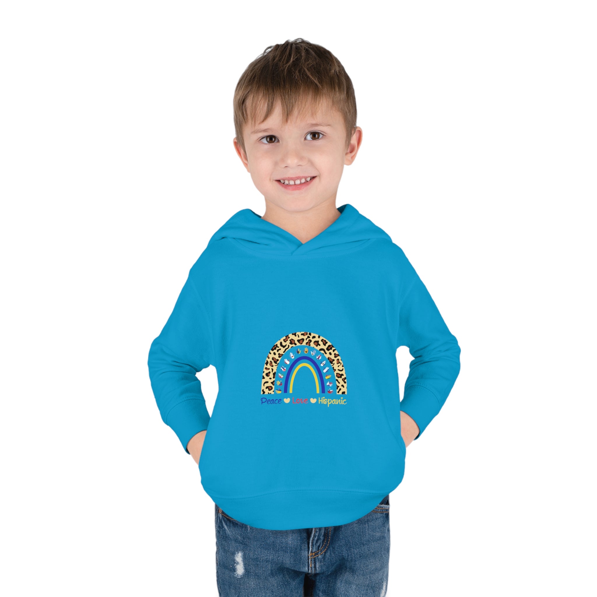 Leopard Rainbow - Hispanic Heritage Month Toddler Hoodie
