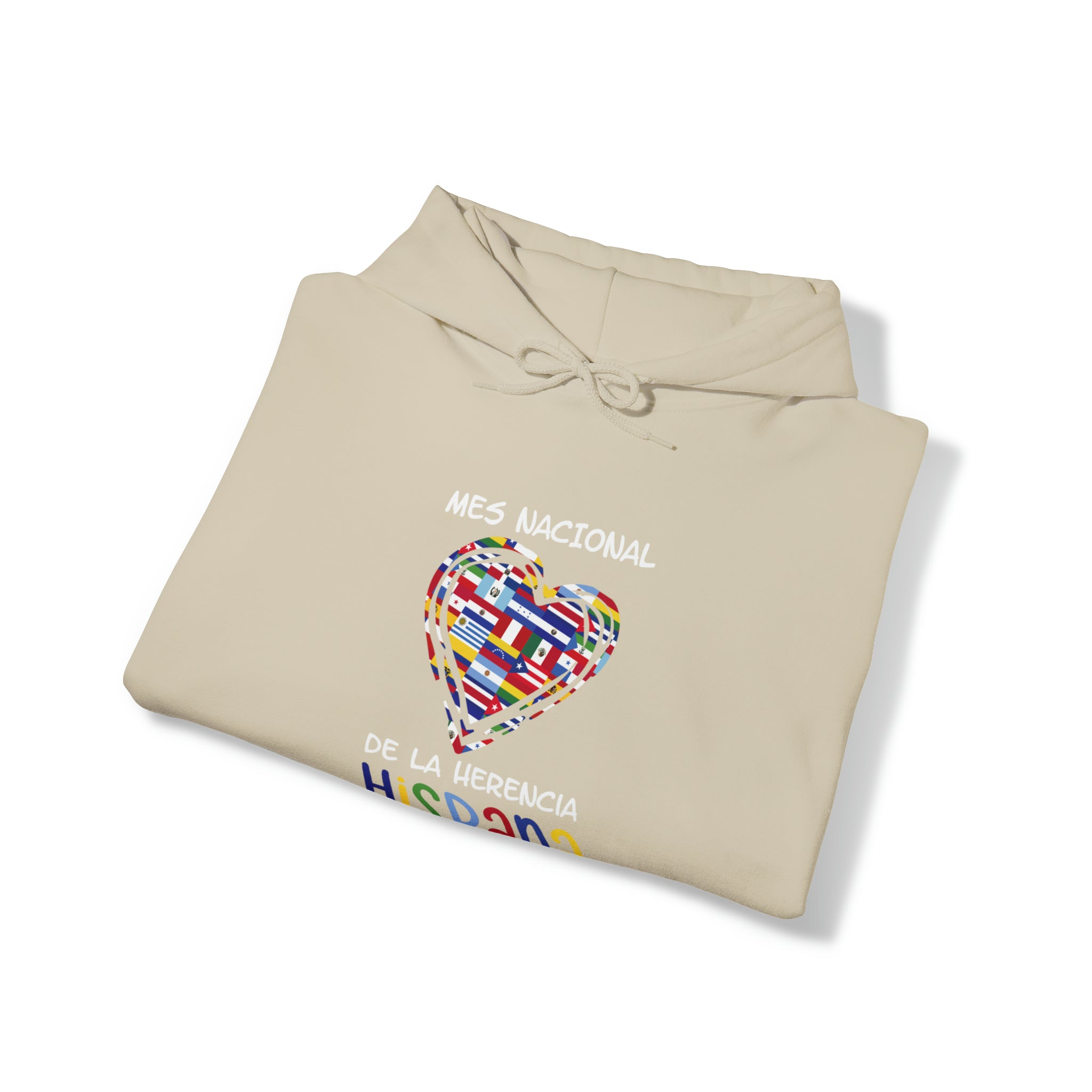 Mes Nacional Heart - Hispanic Heritage Month Unisex Hoodie