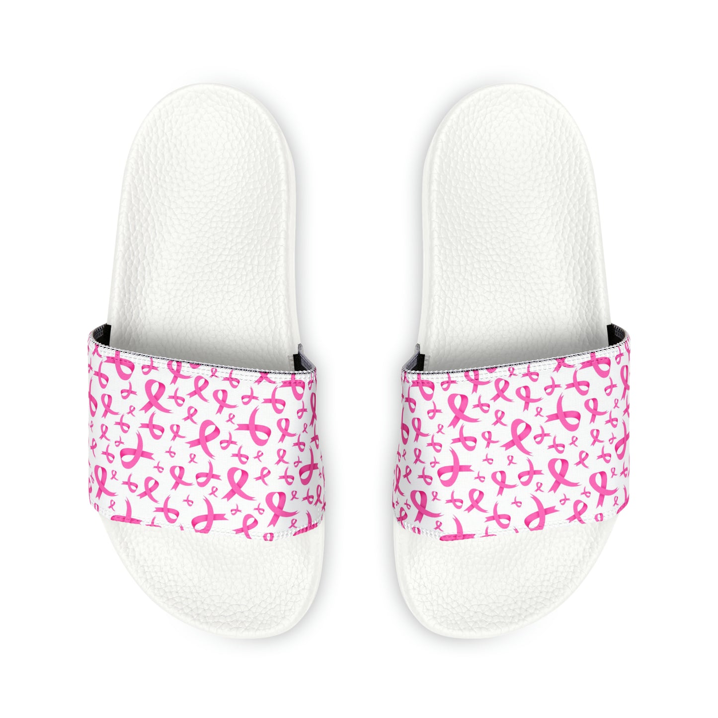 Breast Cancer Women's PU Slide Sandals