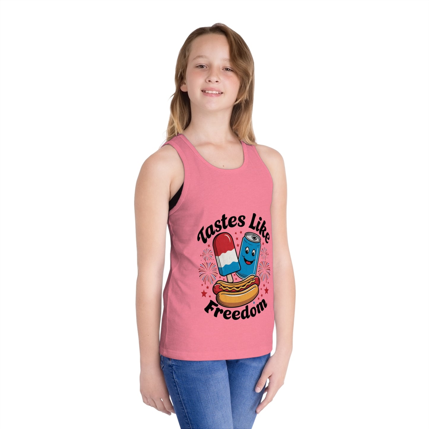 Tastes Like Freedom, Tastes Like Freedom Tank, Kids Tank, Kid's Jersey Tank Top