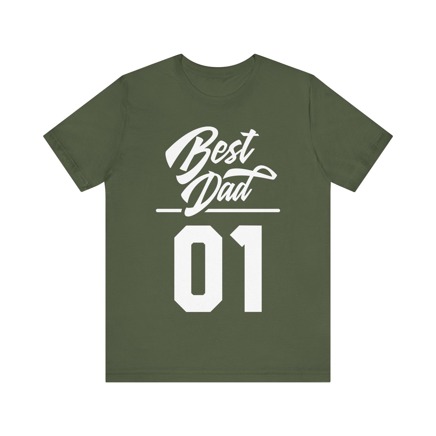 Best Dad 01, Best Dad Tee, Best Dad T-shirt, Gift for Dad, Son to Dad Gift, Unisex Jersey Short Sleeve Tee