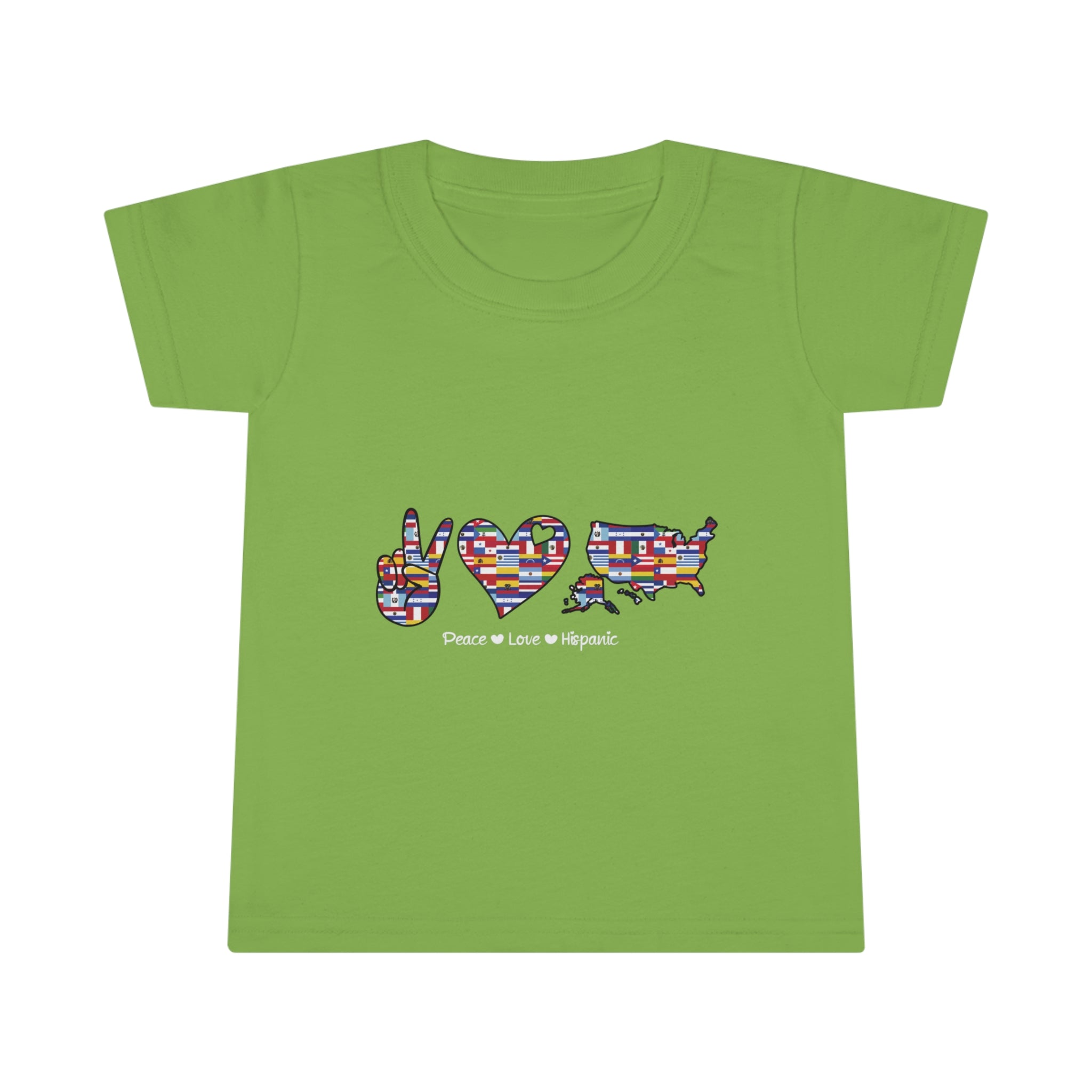 Peace, Love, Hispanic - Hispanic Heritage Month Toddler T-shirt