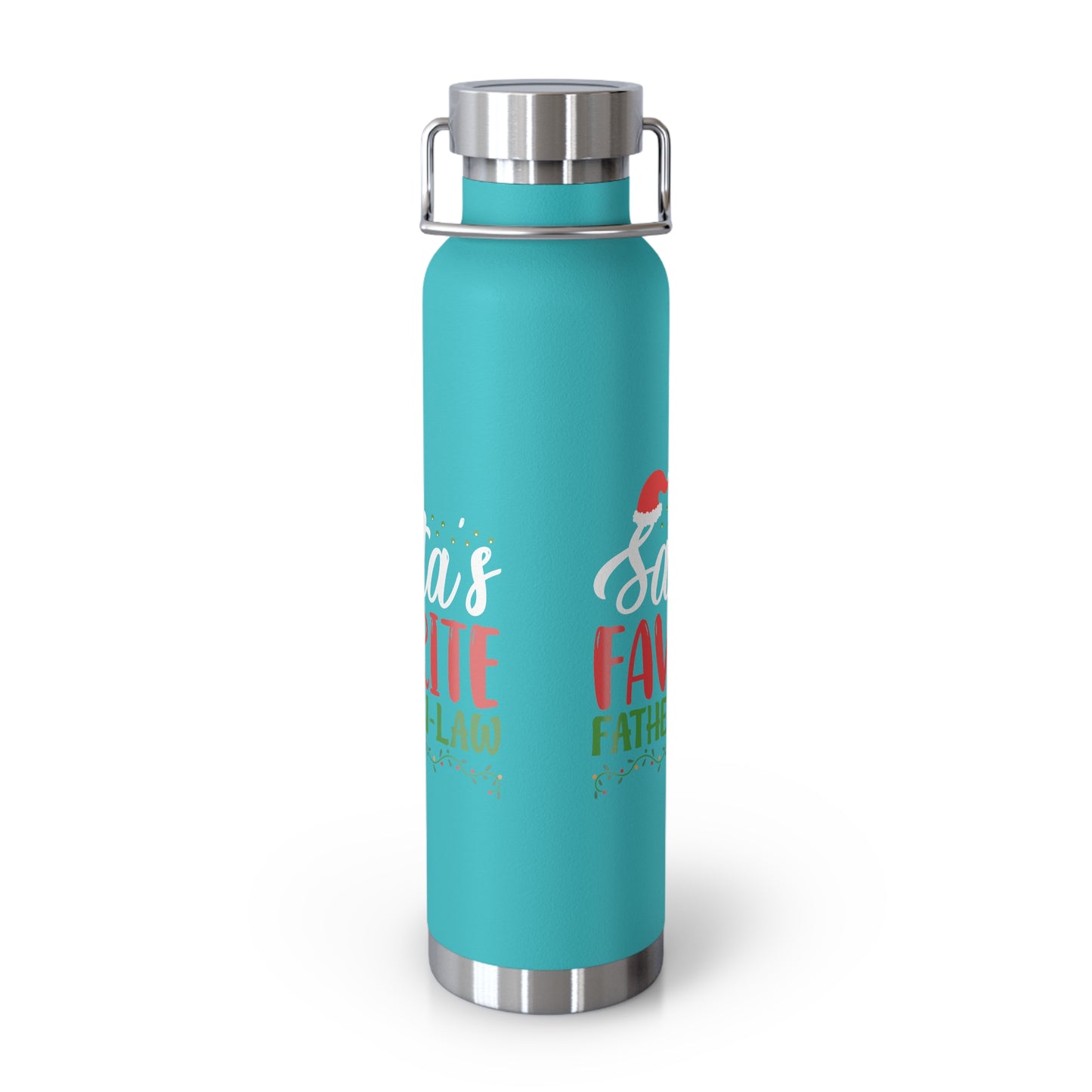 Santa's Favorite Father-In-Law Copper Vacuum Insulated Bottle, 22oz