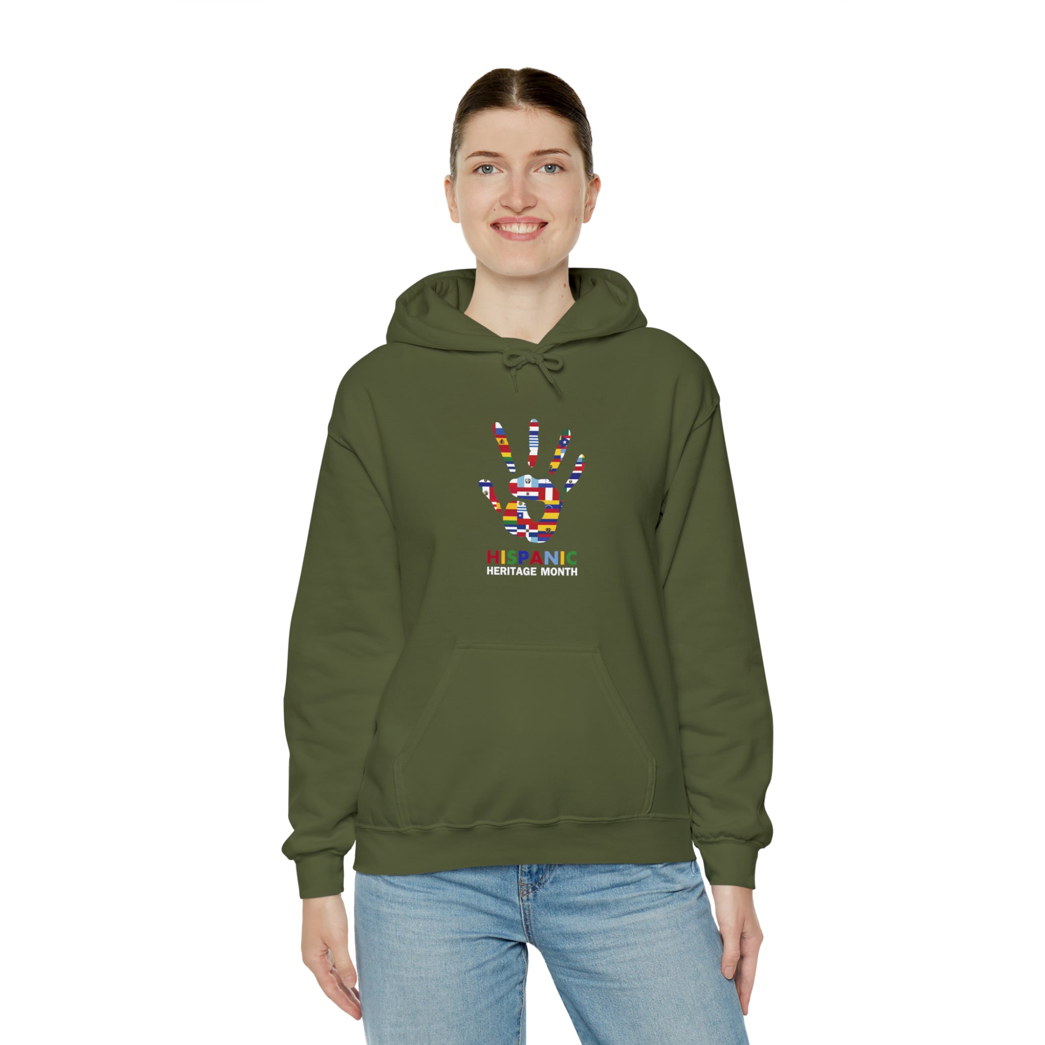 Flag Handprint - Hispanic Heritage Month Unisex Hoodie