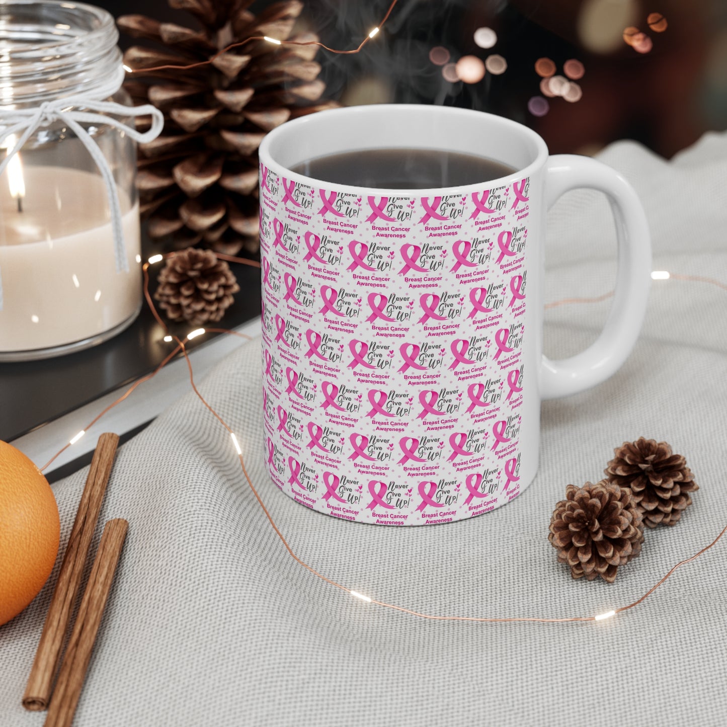 Breast Cancer Awareness Ceramic Mug 11oz