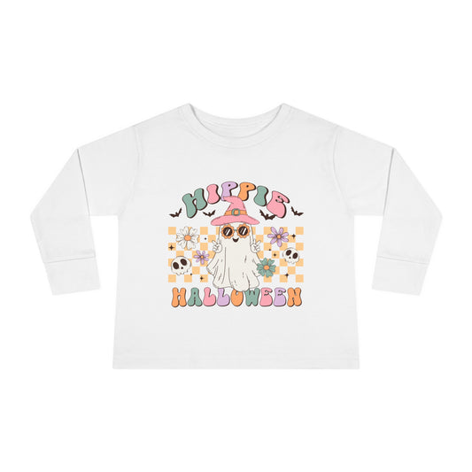 Hippie Halloween Toddler Long Sleeve Tee