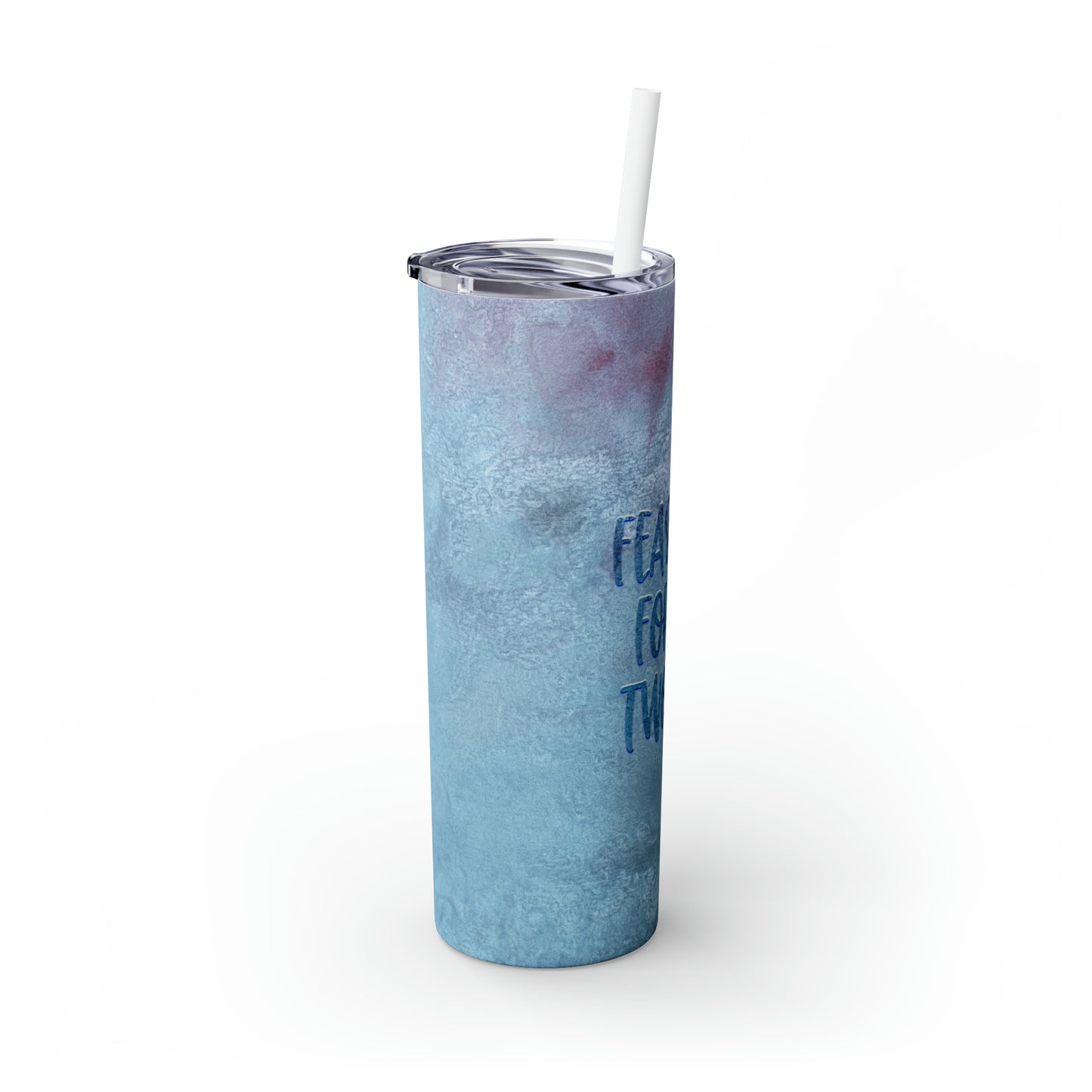 Feasting For Two Skinny Tumbler with Straw, 20oz