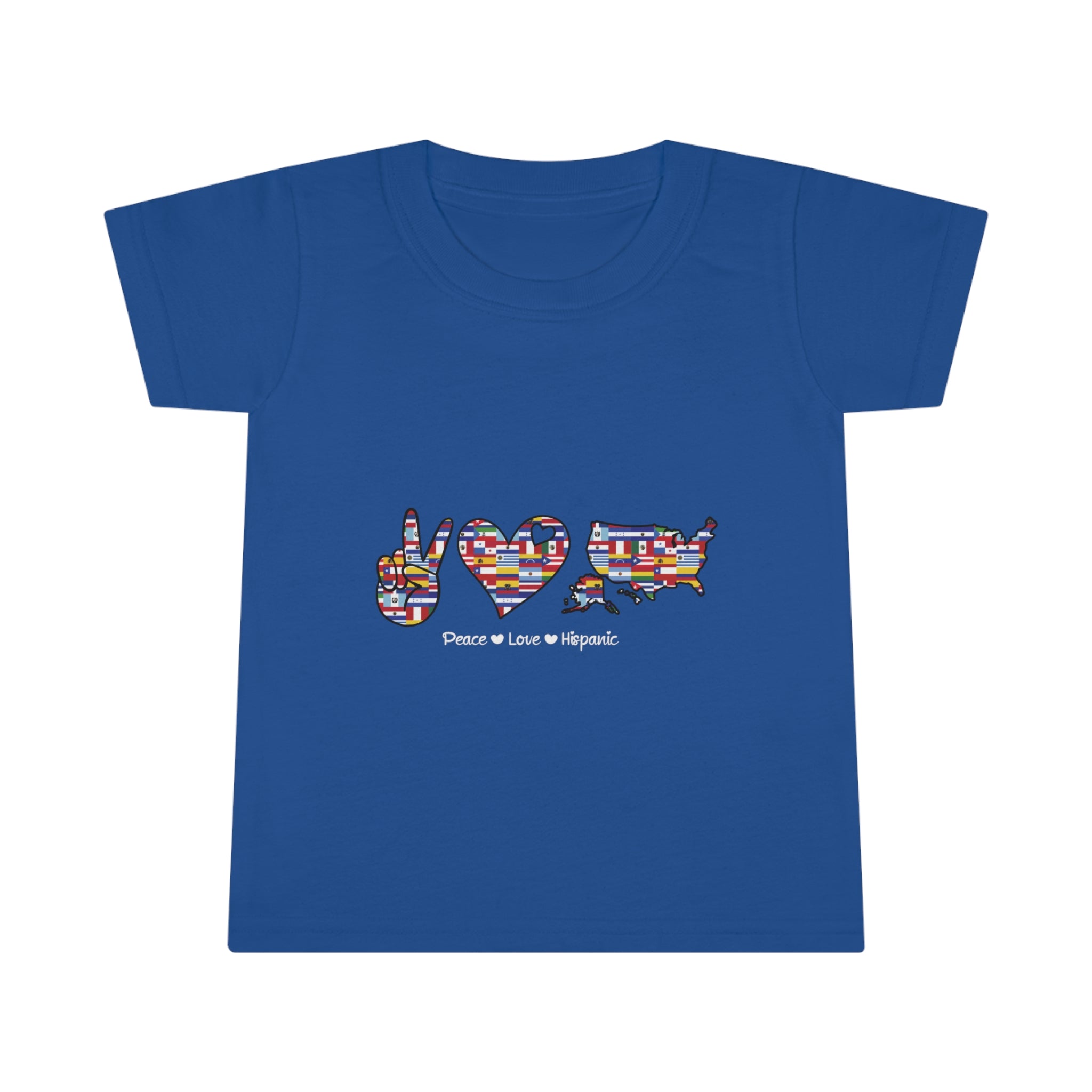 Peace, Love, Hispanic - Hispanic Heritage Month Toddler T-shirt