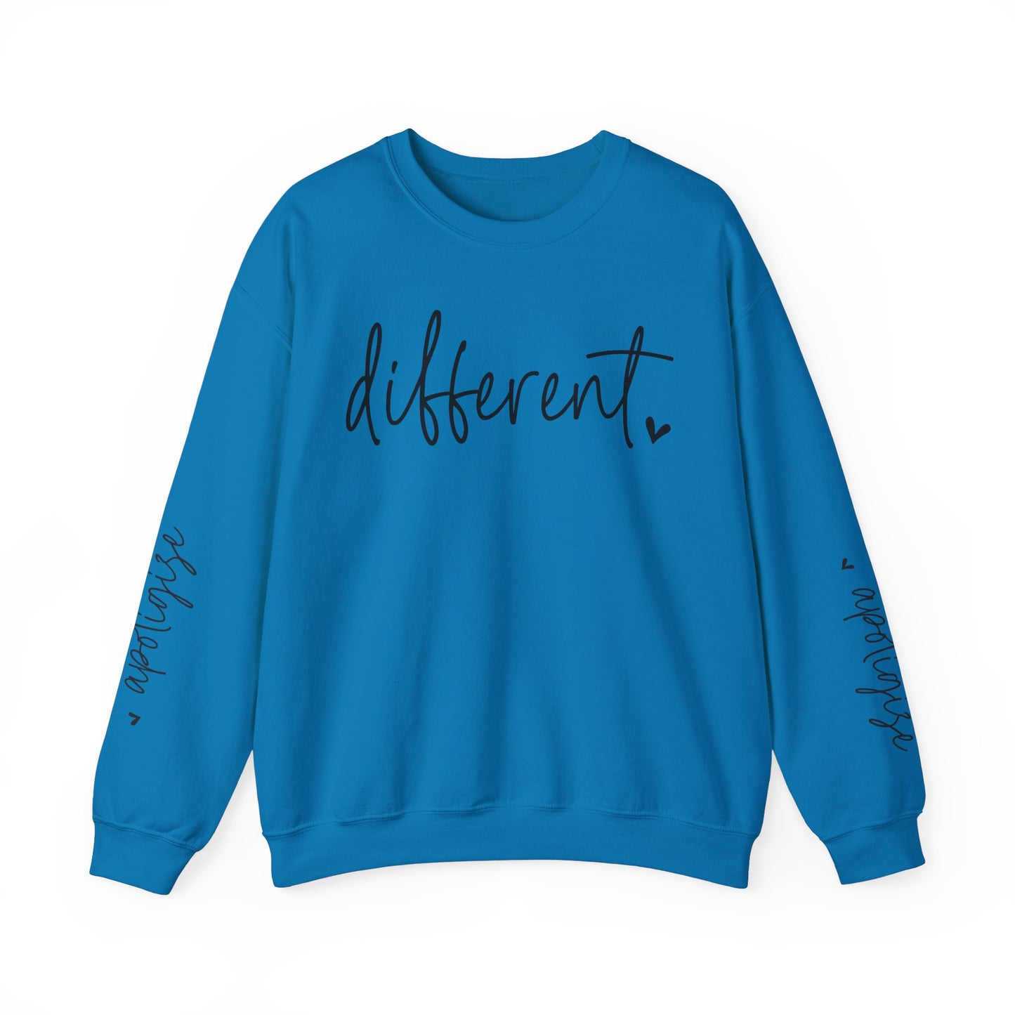 Different & Don't Apologise, Unisex Heavy Blend™ Crewneck Sweatshirt