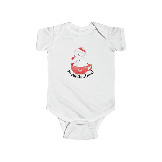 My First Merry Christmas Infant Fine Jersey Bodysuit