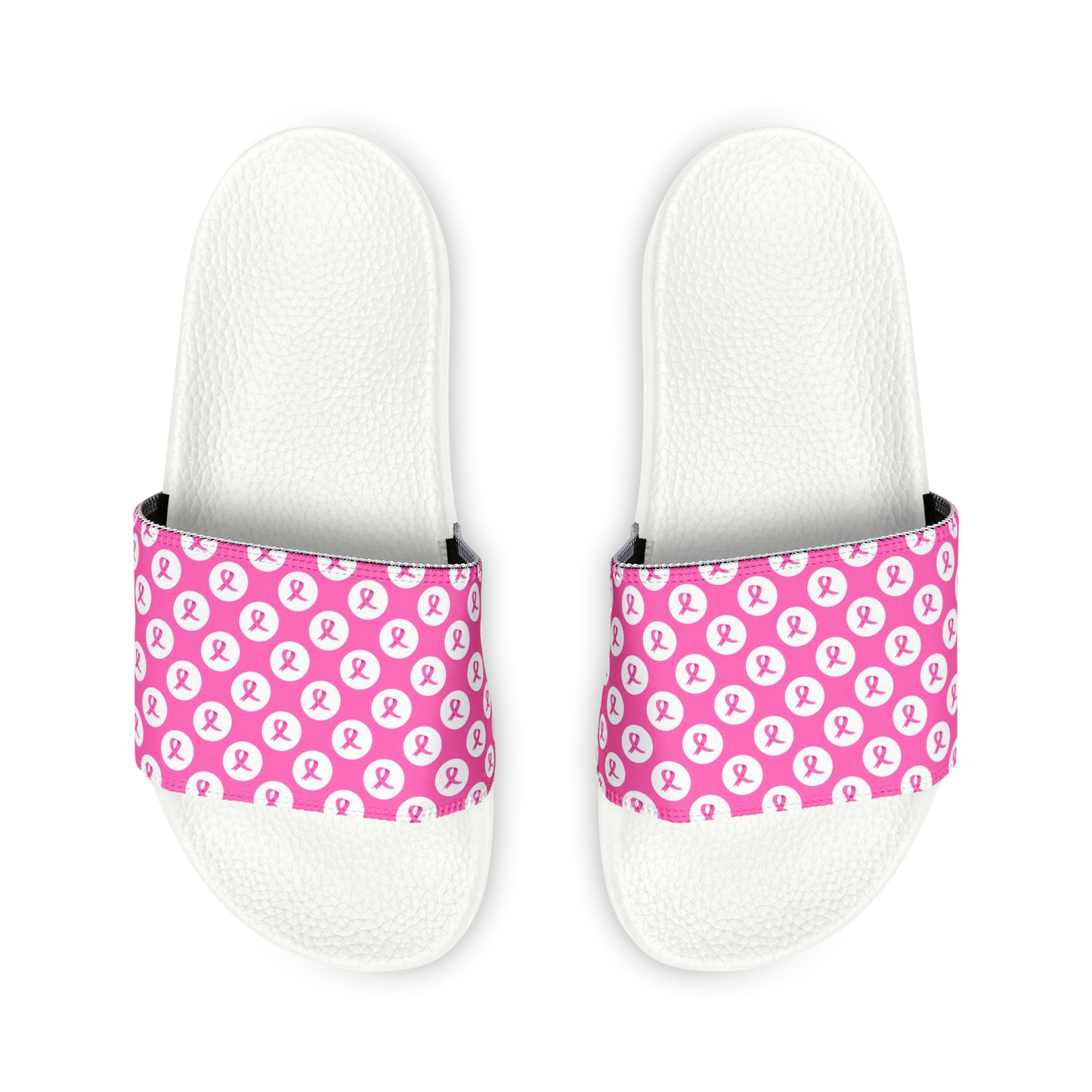 Breast Cancer Women's PU Slide Sandals