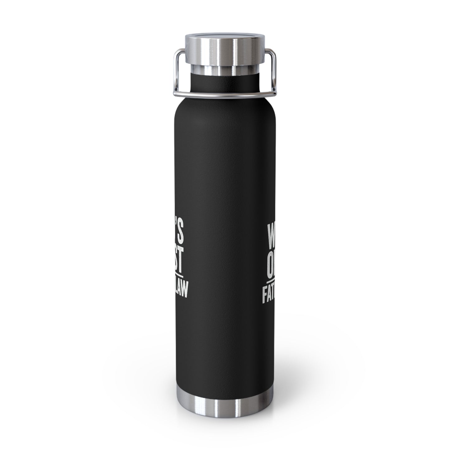 World's Okayest Father-In-Law Copper Vacuum Insulated Bottle, 22oz