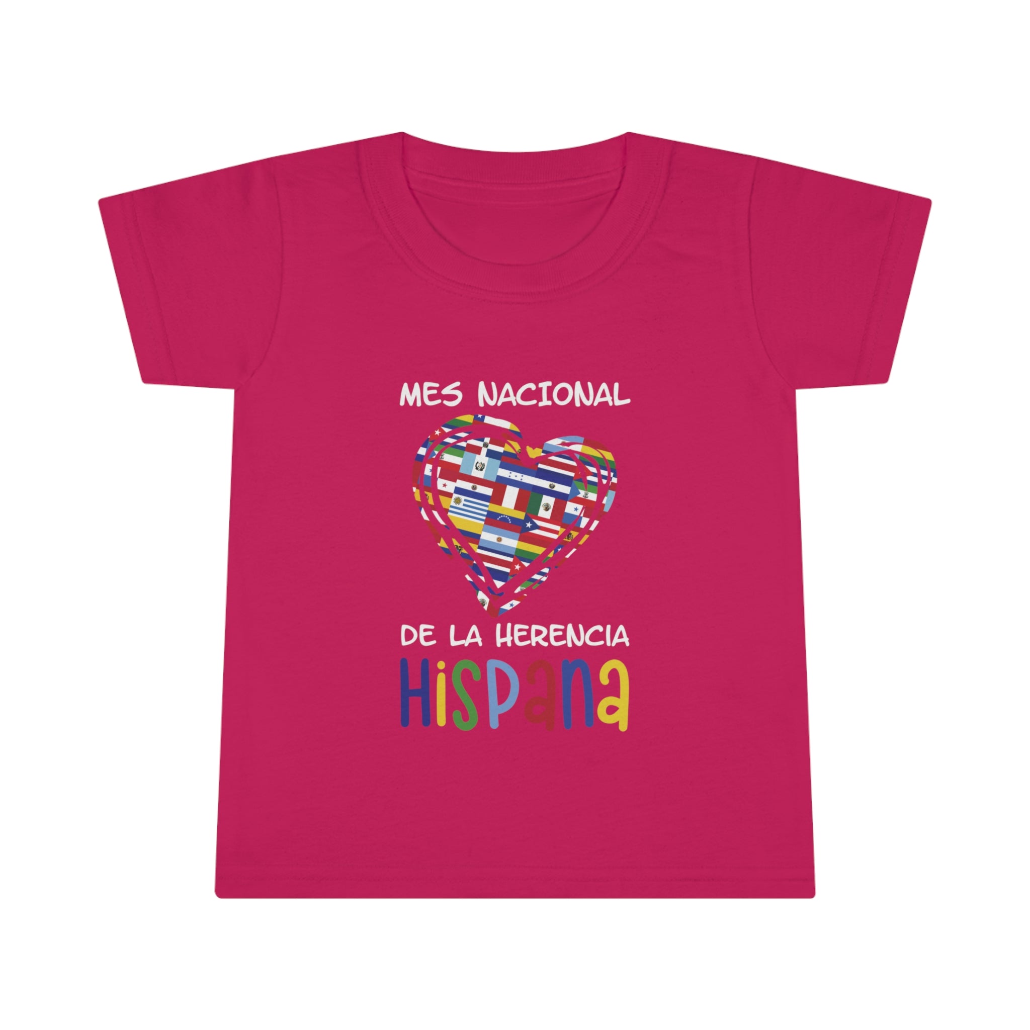 Mes Nacional Heart - Hispanic Heritage Month Toddler T-shirt