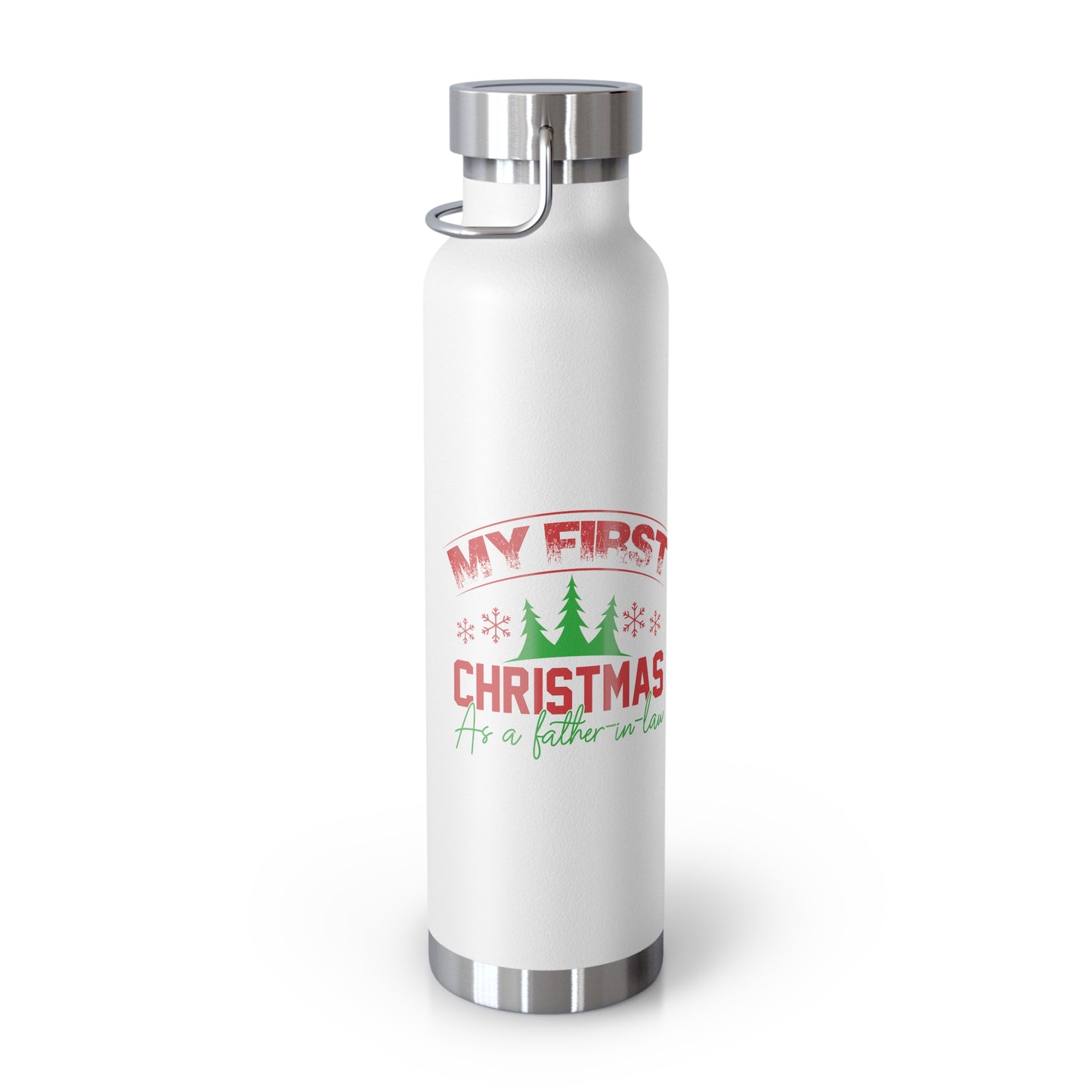 My First Christmas as a Father-In-Law Copper Vacuum Insulated Bottle, 22oz