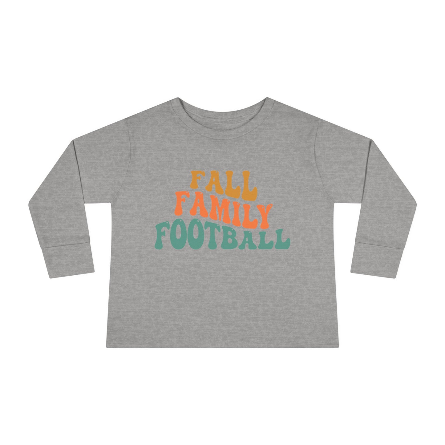 Fall Family Football Toddler Long Sleeve Tee