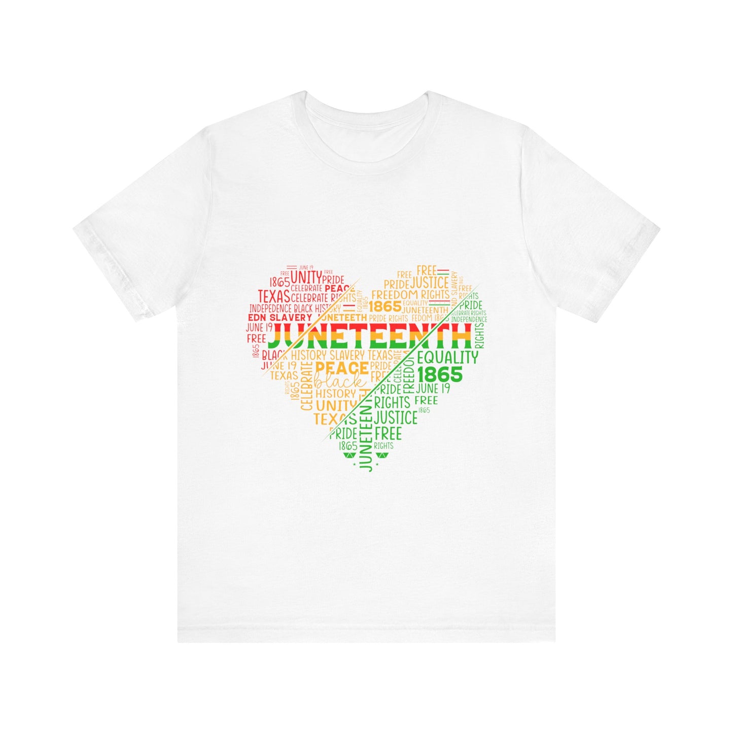 Juneteenth Heart Shirt, Juneteenth shirt unisex, Black Culture, Black History, Black Lives Matter Tee, Juneteenth T-Shirt, Free-ish Shirt, Unisex Jersey Short Sleeve Tee