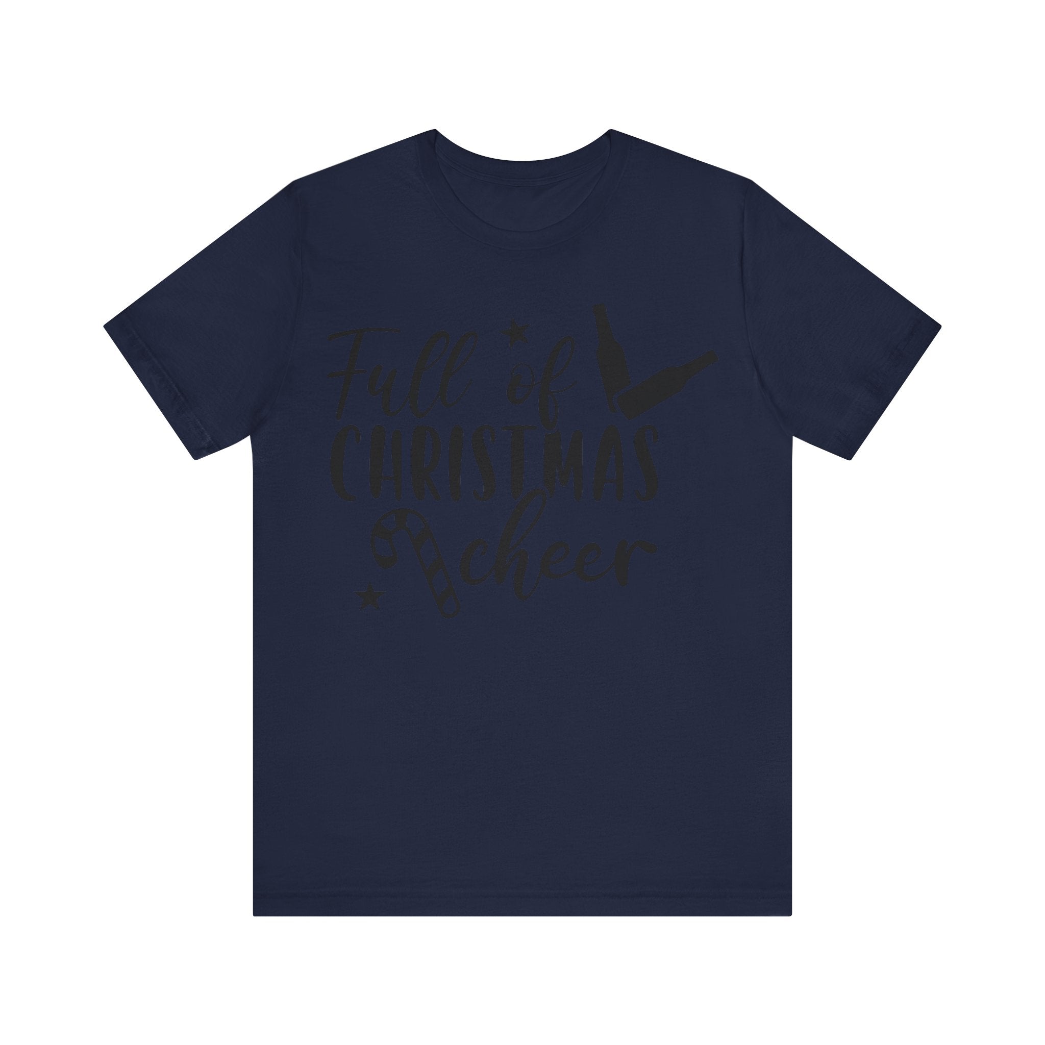 Full of Christmas Cheer & Beer Unisex Jersey Short Sleeve Tee