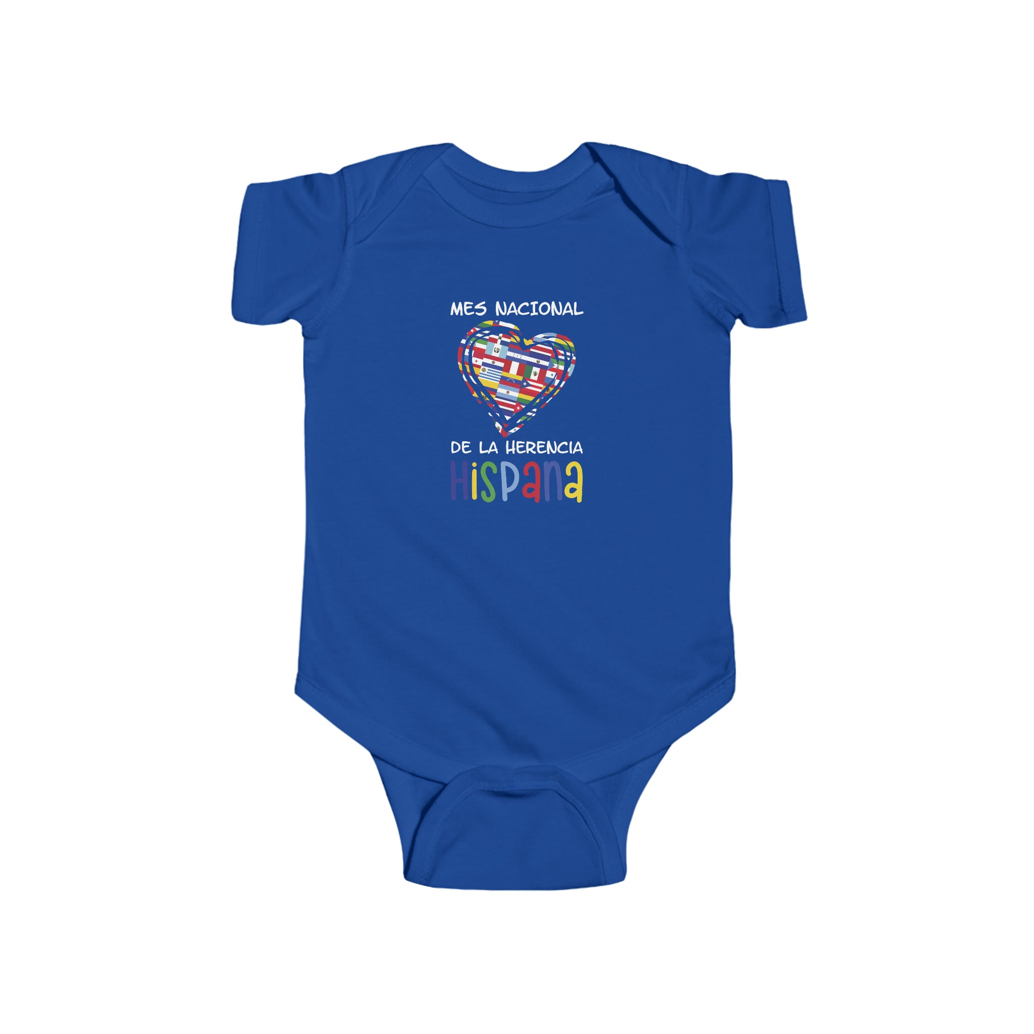 Mes Nacional Heart - Hispanic Heritage Month Infant  Bodysuit