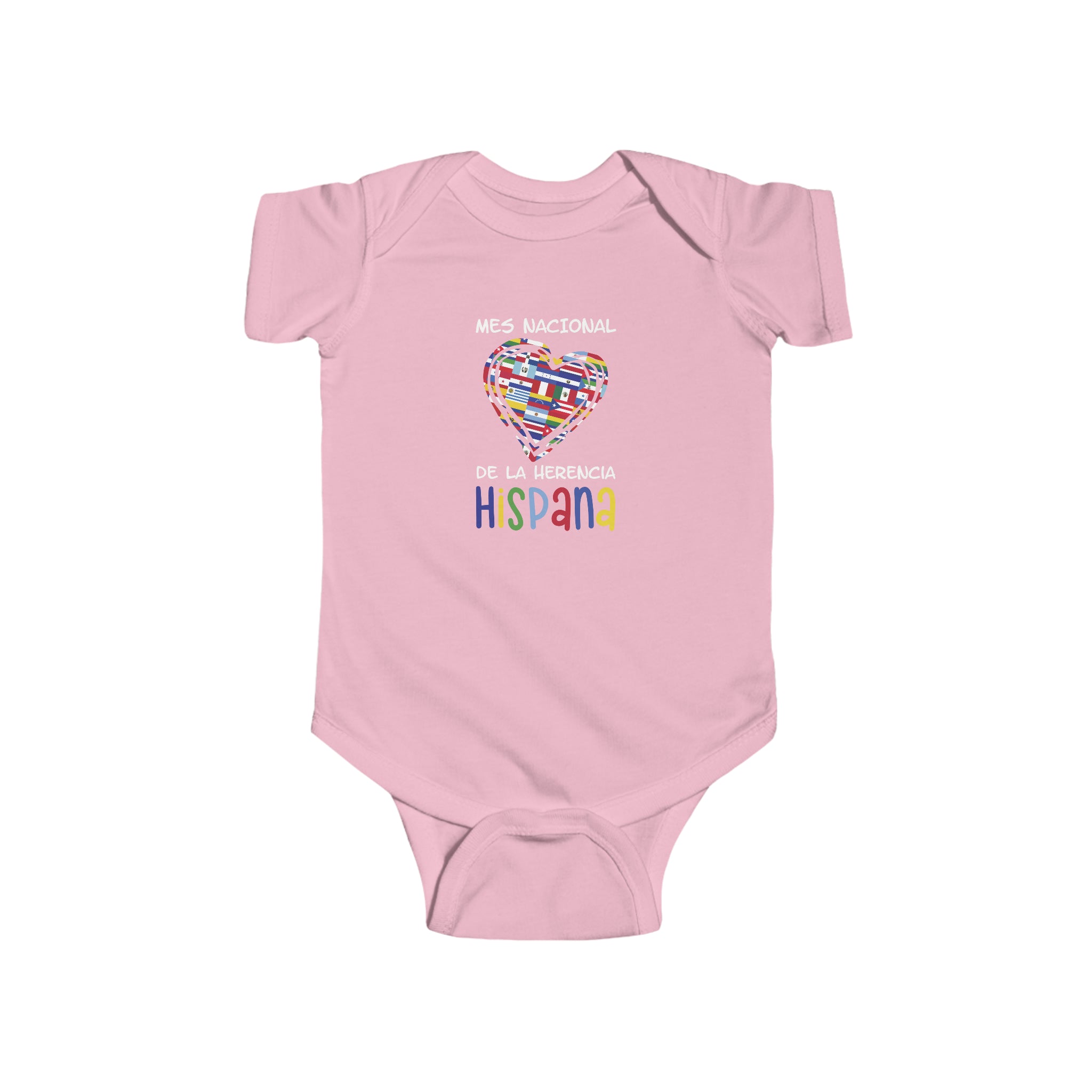 Mes Nacional Heart - Hispanic Heritage Month Infant  Bodysuit