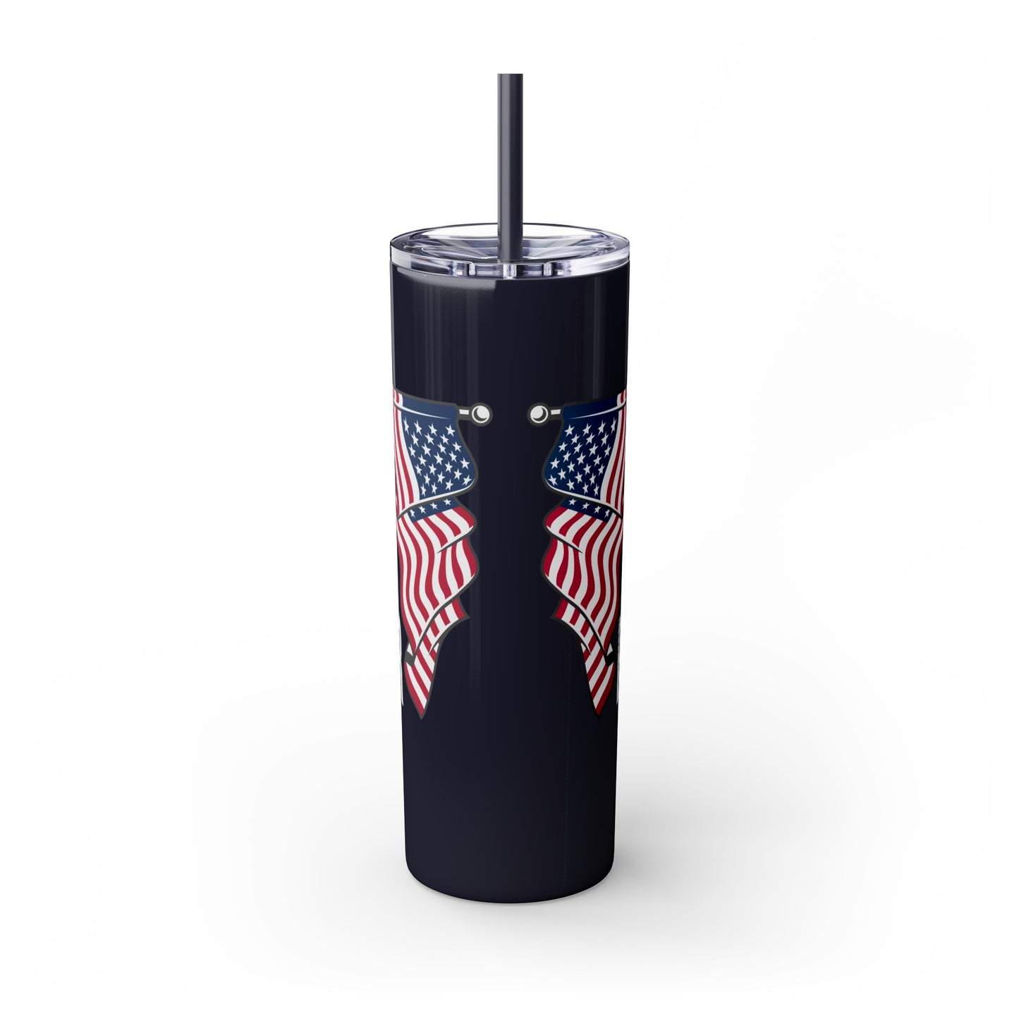 Honour Respect Remember Veterans Day Skinny Tumbler with Straw, 20oz