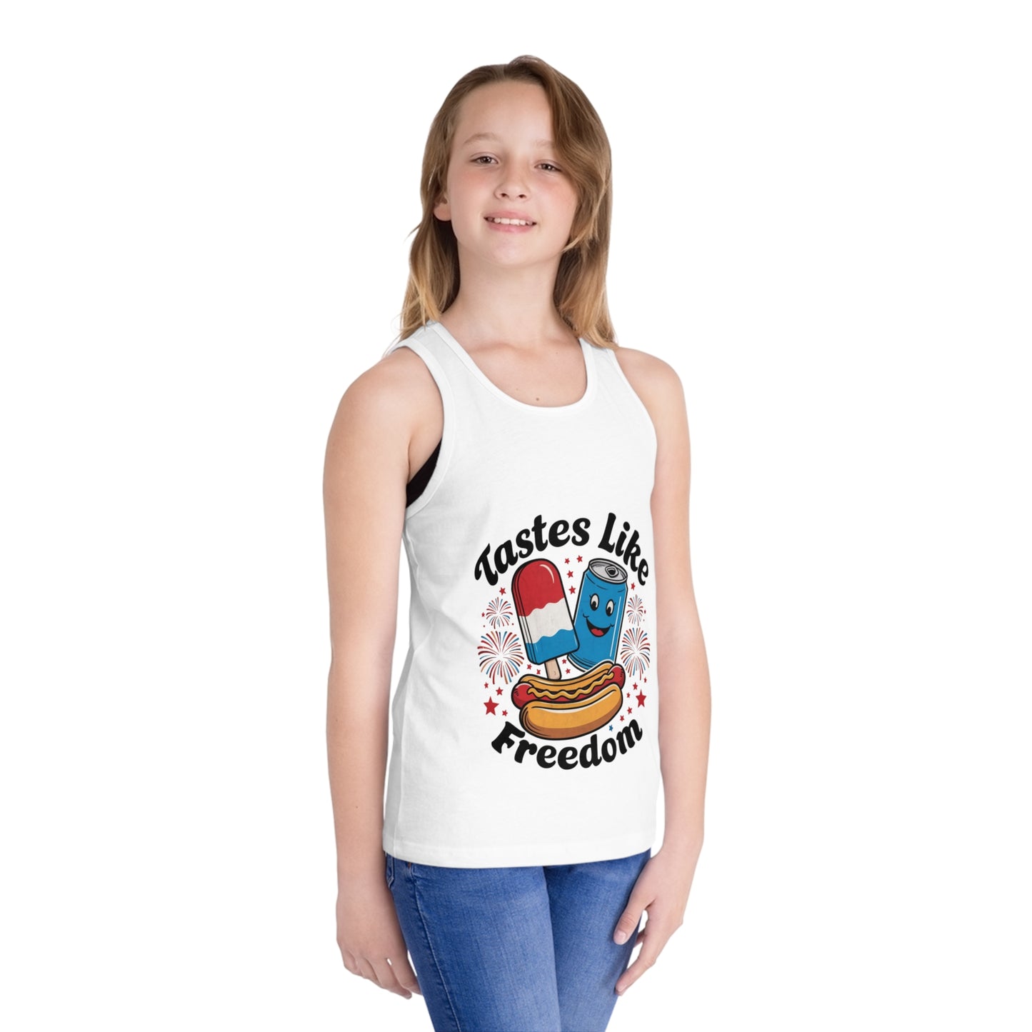 Tastes Like Freedom, Tastes Like Freedom Tank, Kids Tank, Kid's Jersey Tank Top