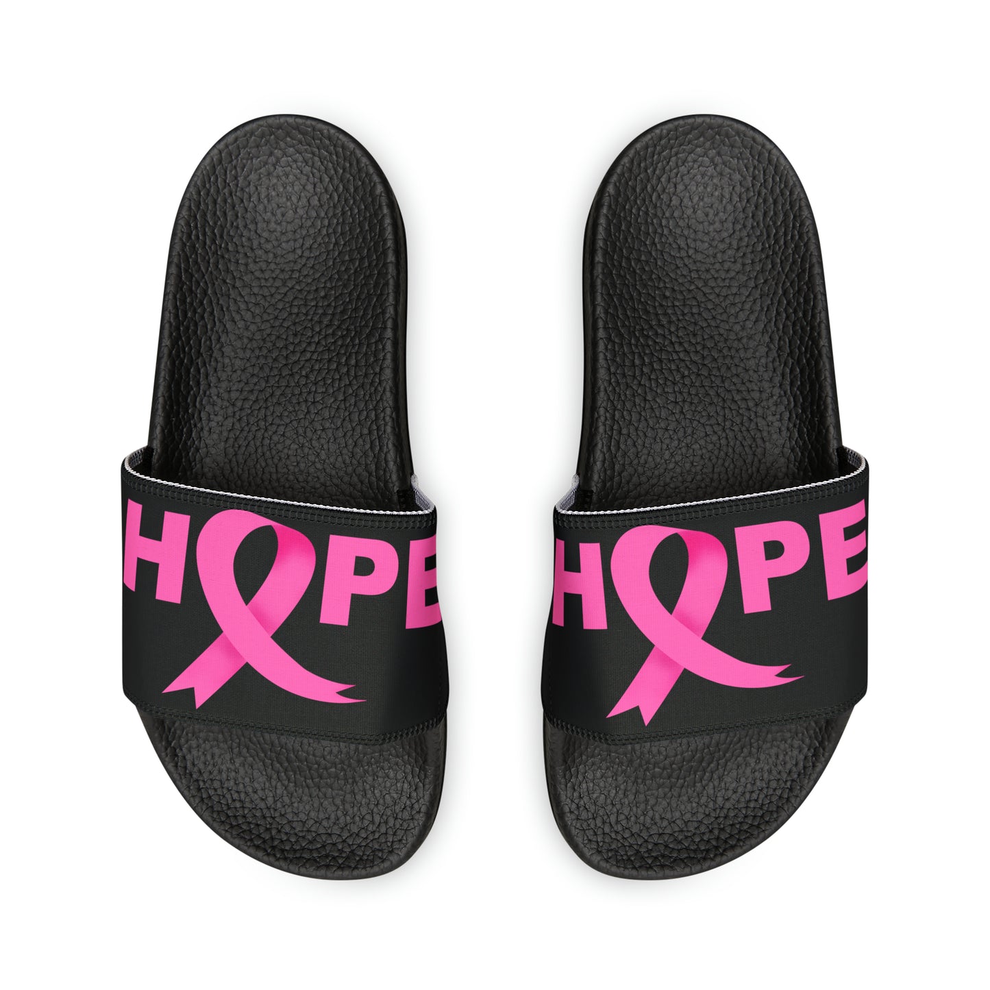 Breast Cancer Women's PU Slide Sandals