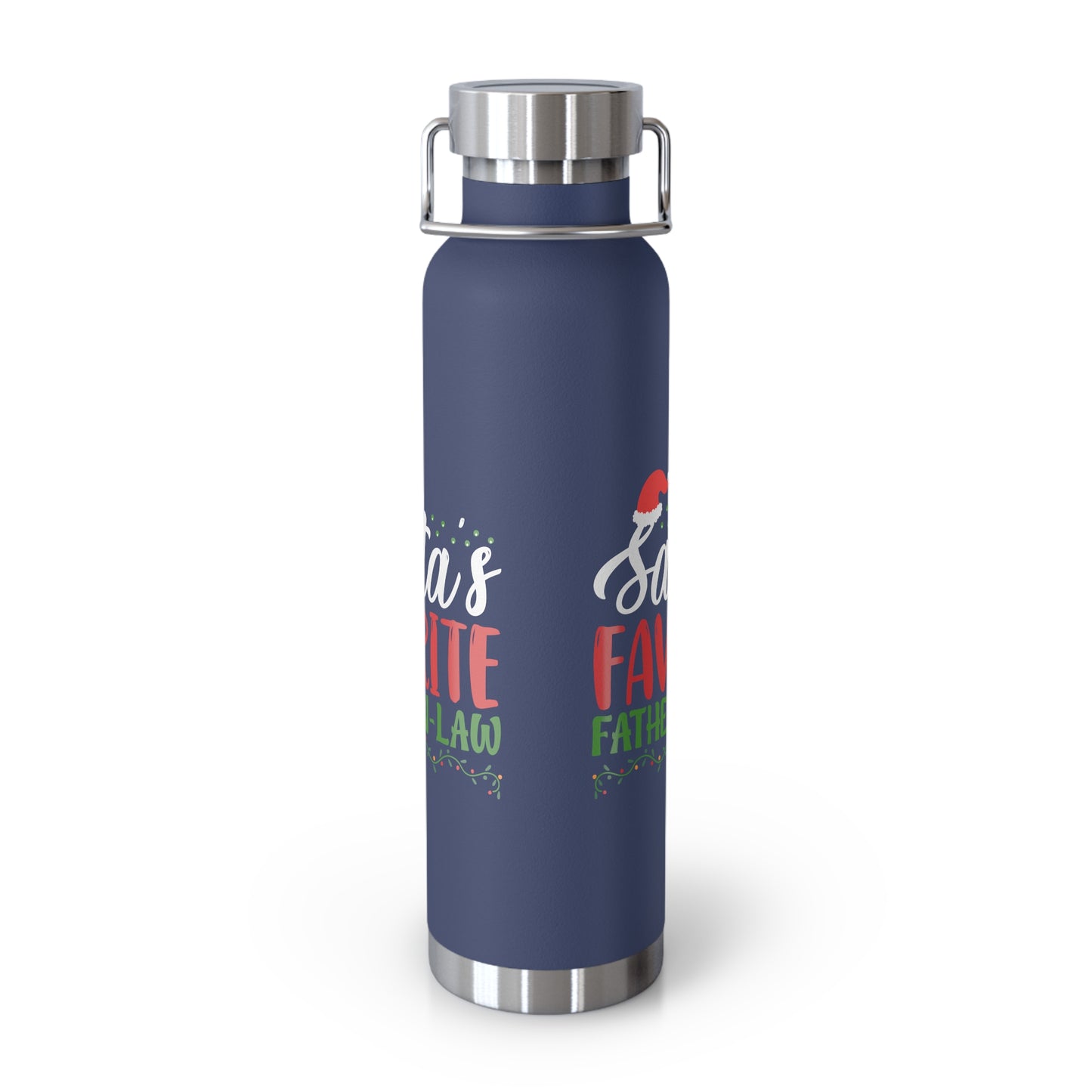 Santa's Favorite Father-In-Law Copper Vacuum Insulated Bottle, 22oz