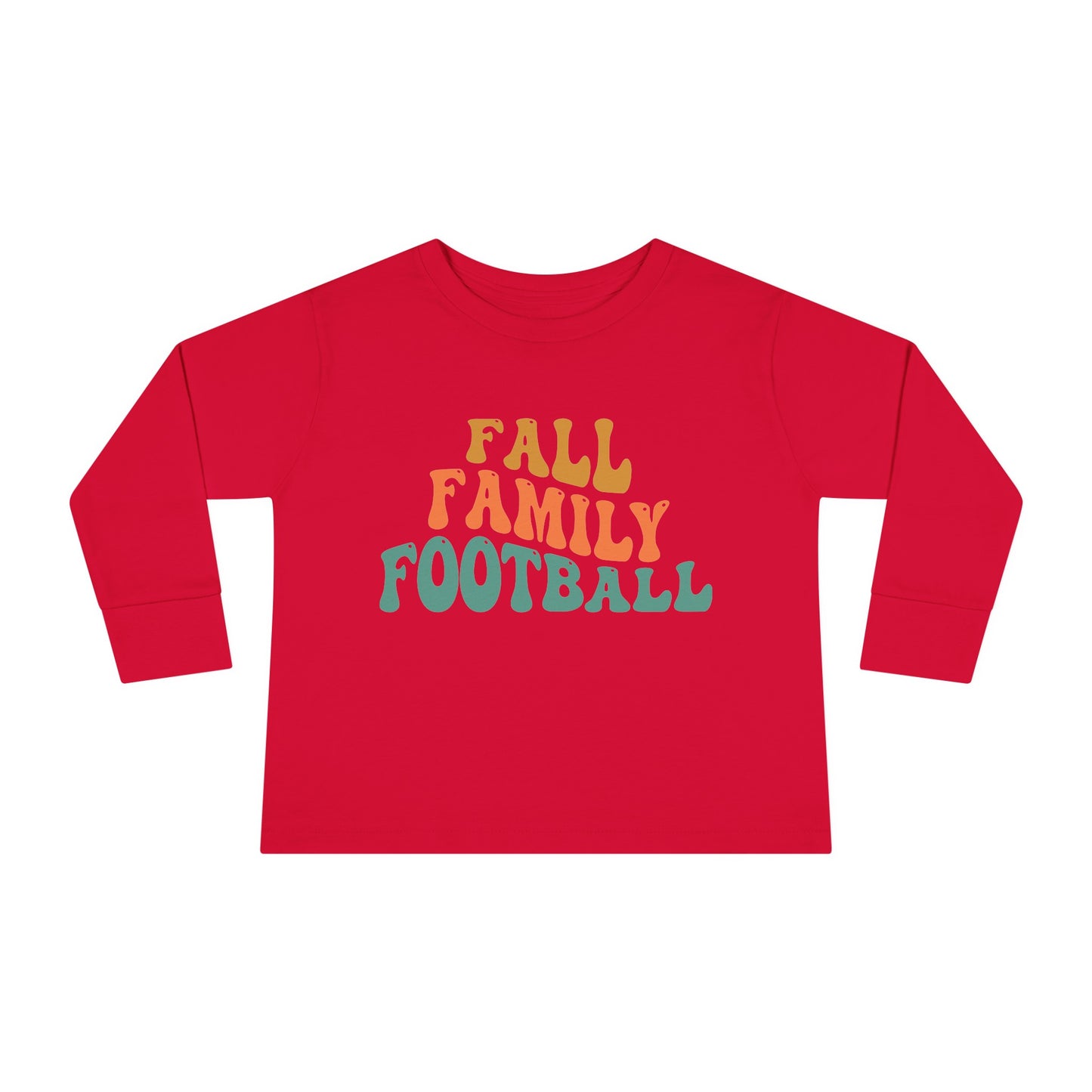 Fall Family Football Toddler Long Sleeve Tee