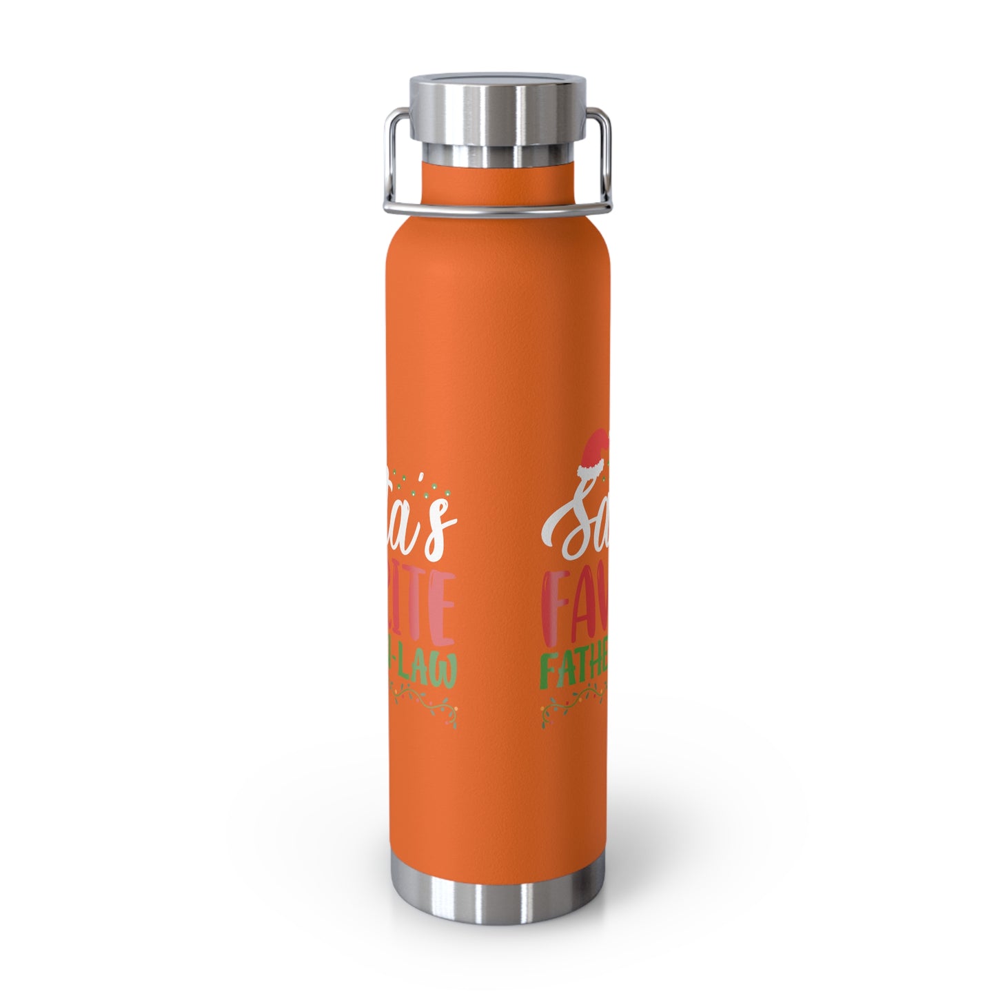 Santa's Favorite Father-In-Law Copper Vacuum Insulated Bottle, 22oz