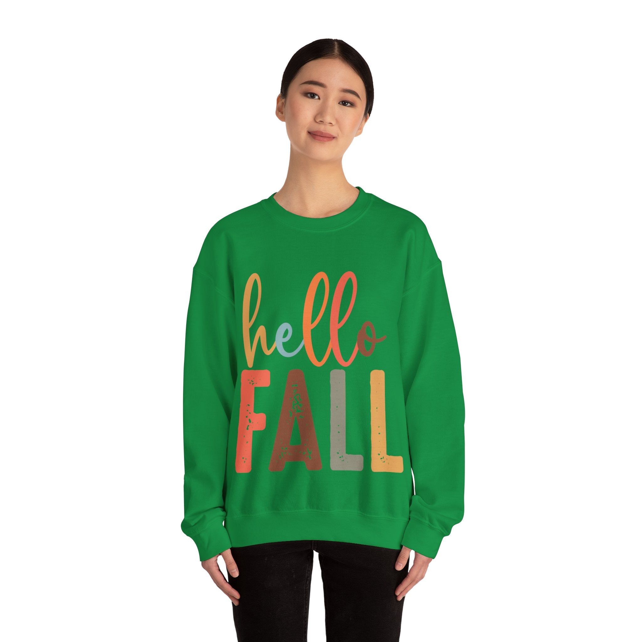 Hello Fall, Hellow Fall Sweatshirt,  Unisex Heavy Blend™ Crewneck Sweatshirt