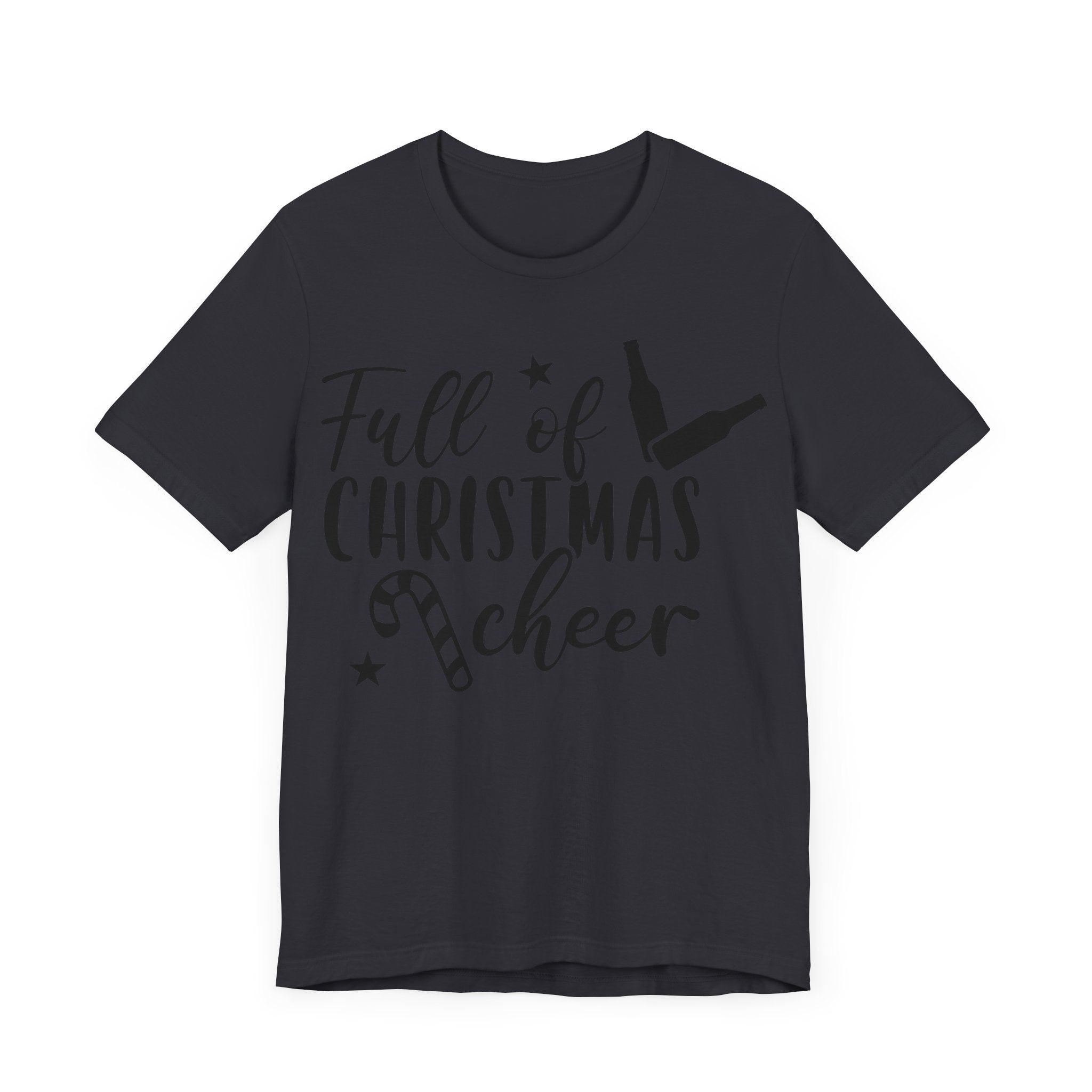 Full of Christmas Cheer & Beer Unisex Jersey Short Sleeve Tee