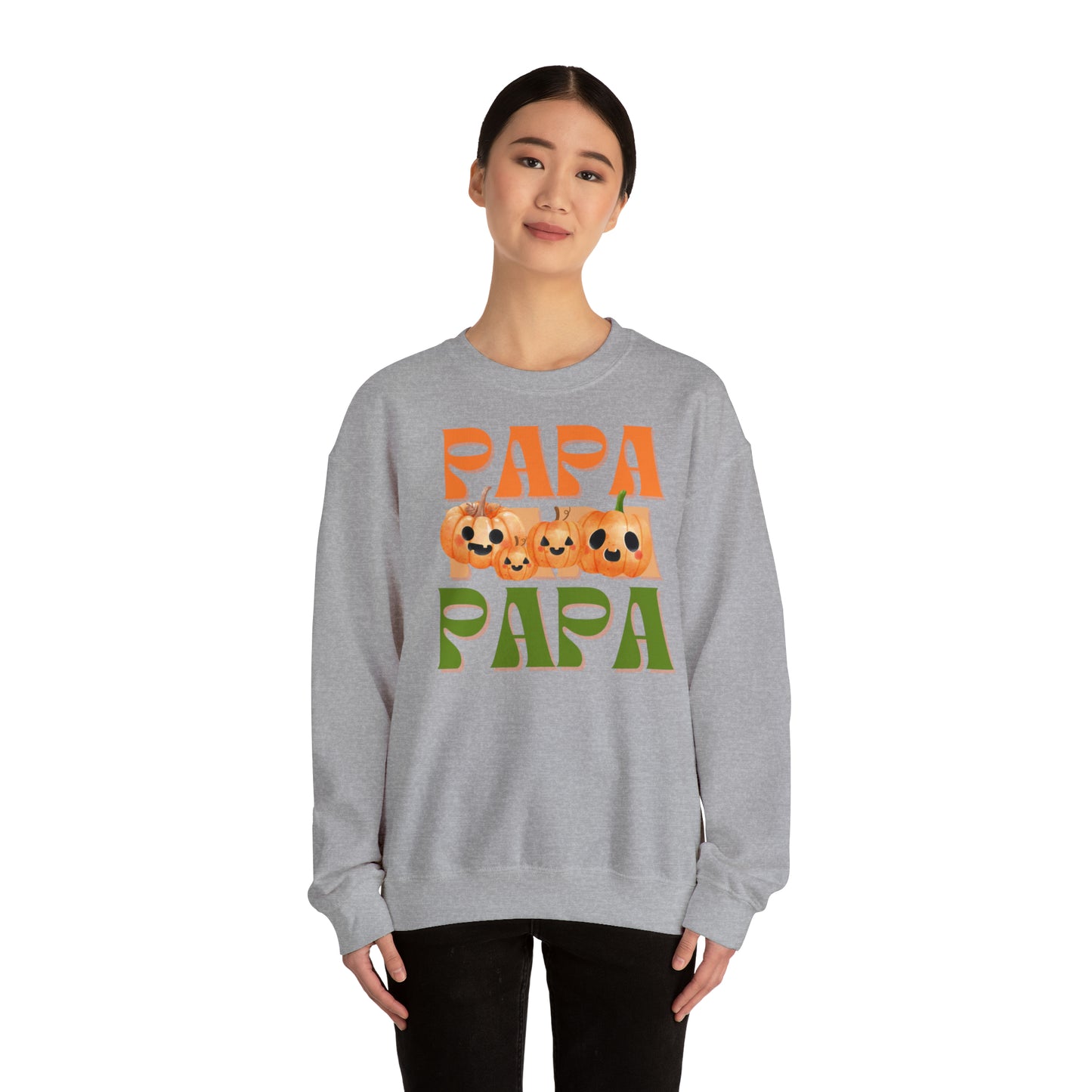 Papa Pumpkin Unisex Heavy Blend™ Crewneck Sweatshirt