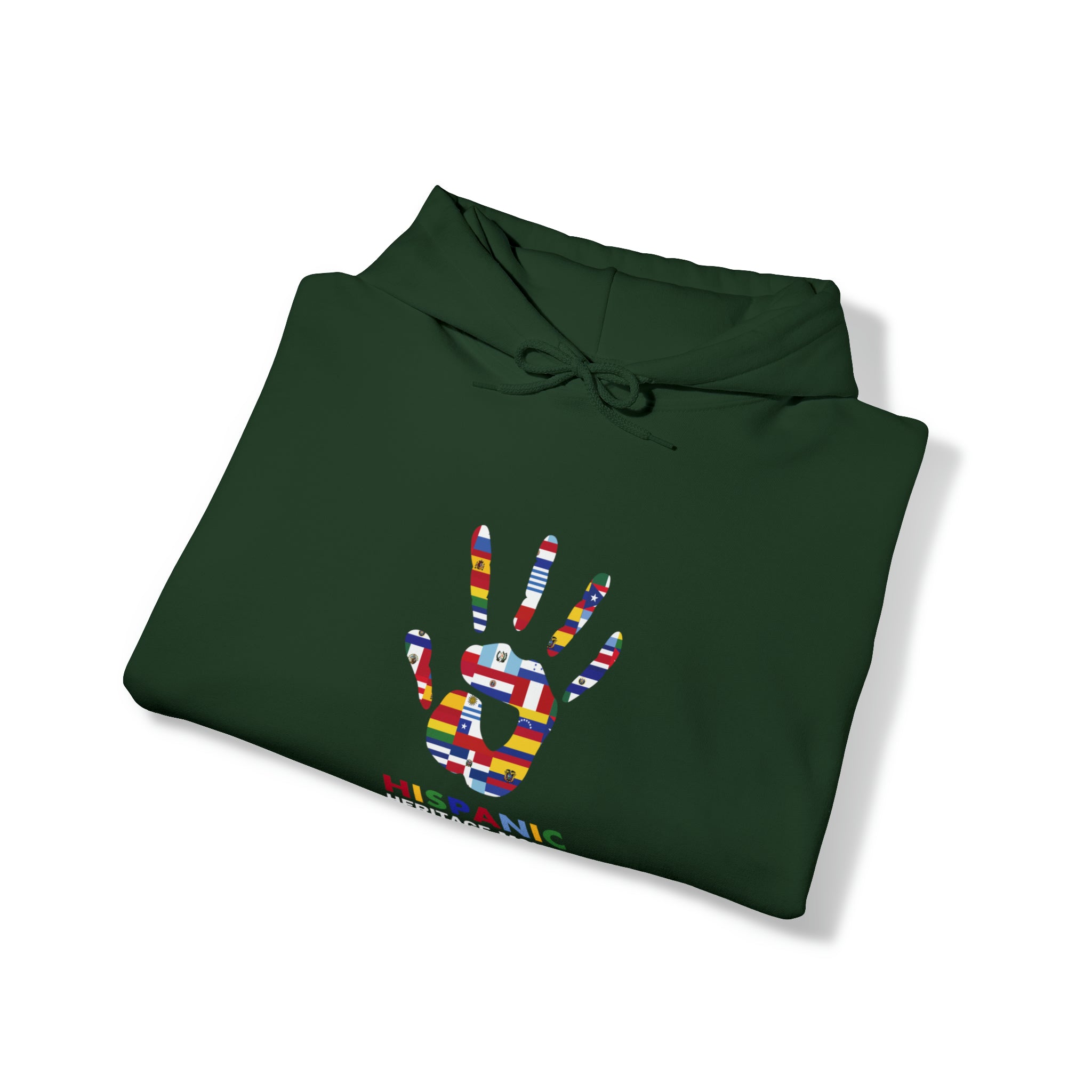 Flag Handprint - Hispanic Heritage Month Unisex Hoodie