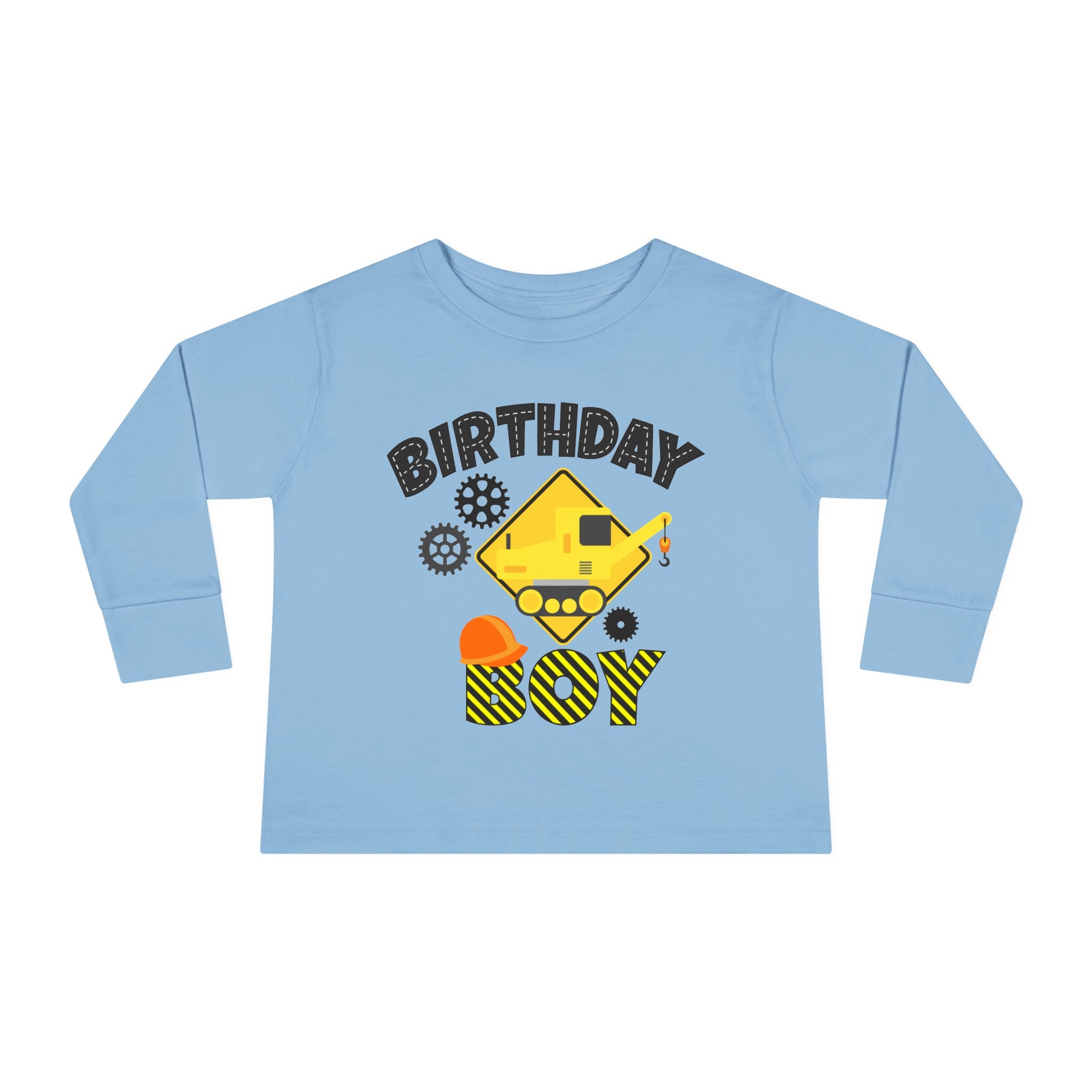 Crane Birthday Boy, Birthday Boy T-shirt, Birthday Tee, Boy's Birthday Tee,  Birthday Boy Tee, Toddler Long Sleeve Tee