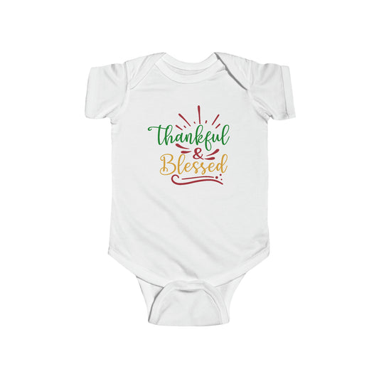 Thankful & Blessed Infant Fine Jersey Bodysuit