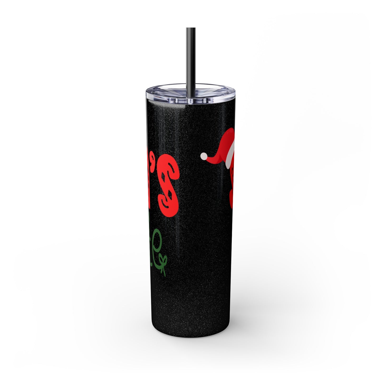 Santa's Favorite Aunt Skinny Tumbler with Straw, 20oz