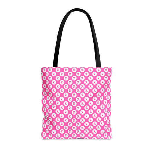 Pink Ribbon Breast Cancer Awareness Tote Bag