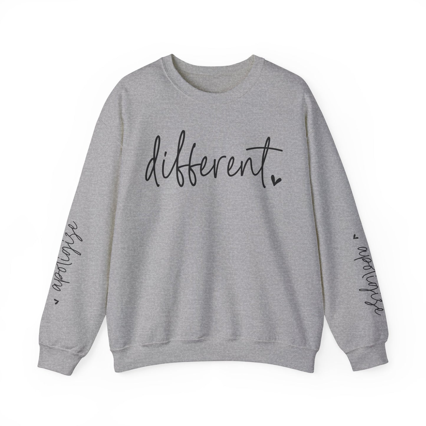 Different & Don't Apologise, Unisex Heavy Blend™ Crewneck Sweatshirt