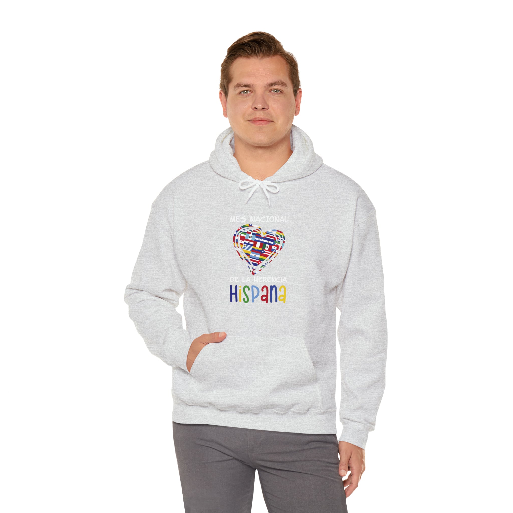 Mes Nacional Heart - Hispanic Heritage Month Unisex Hoodie