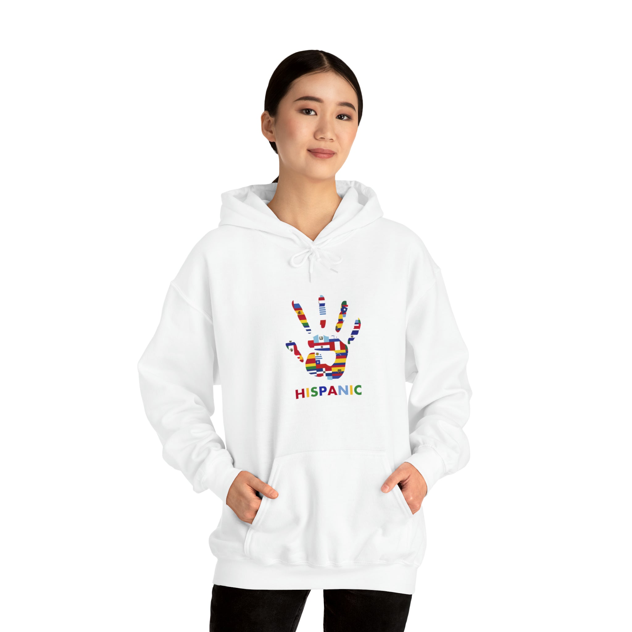 Flag Handprint - Hispanic Heritage Month Unisex Hoodie