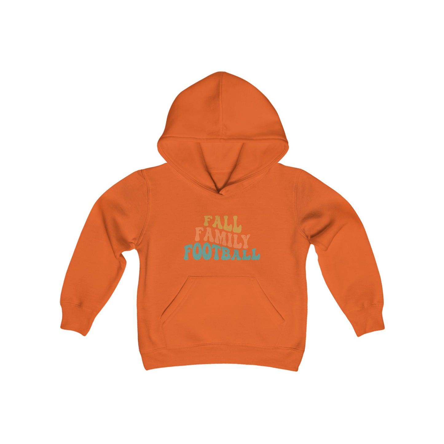 Fall Family Football Youth Heavy Blend Hooded Sweatshirt