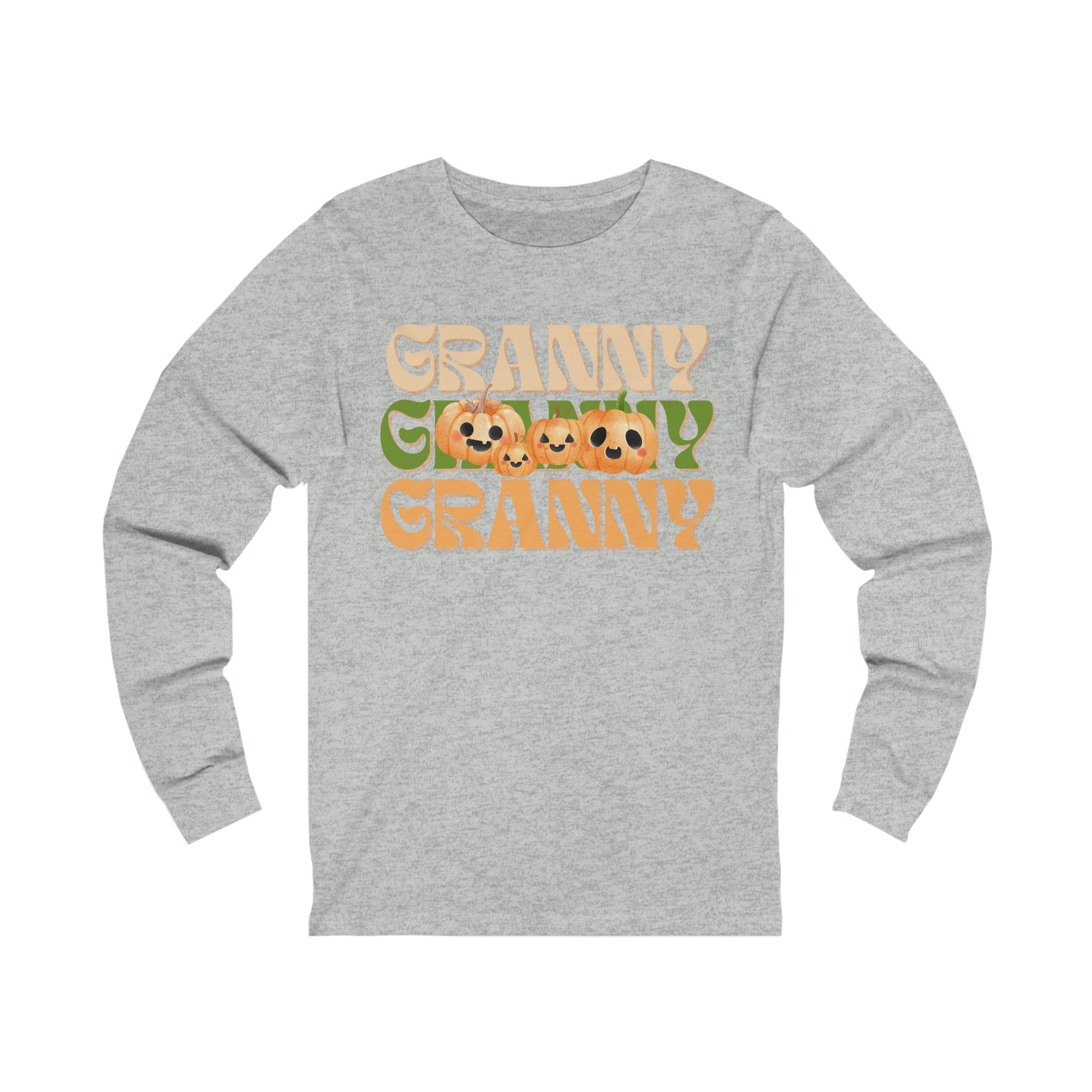 Granny Pumpkin Unisex Jersey Long Sleeve Tee