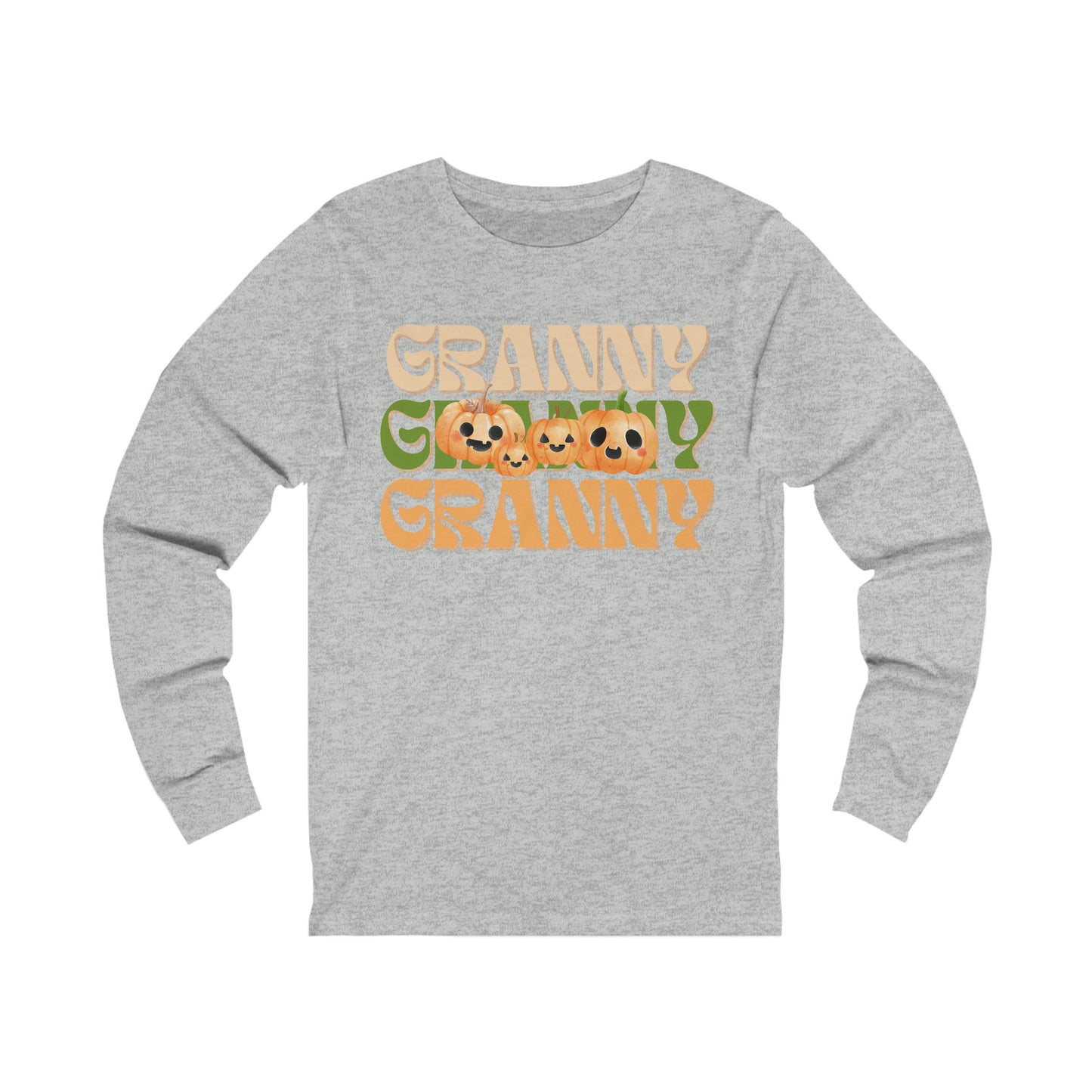 Granny Pumpkin Unisex Jersey Long Sleeve Tee